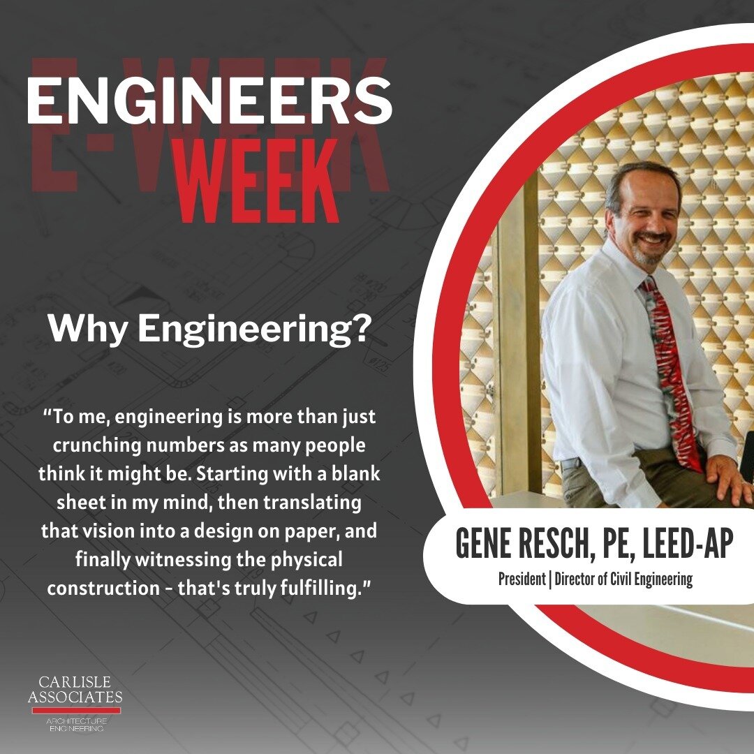 Happy Engineers Week!

To celebrate E-Week we asked our engineers to answer the question, &quot;Why Engineering?&quot;

&quot;To me, engineering is more than just crunching numbers as many people think it might be. Starting with a blank sheet in my m