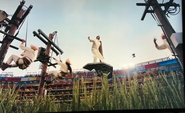 Bad Bunny superbowl poteau électrique storytelling