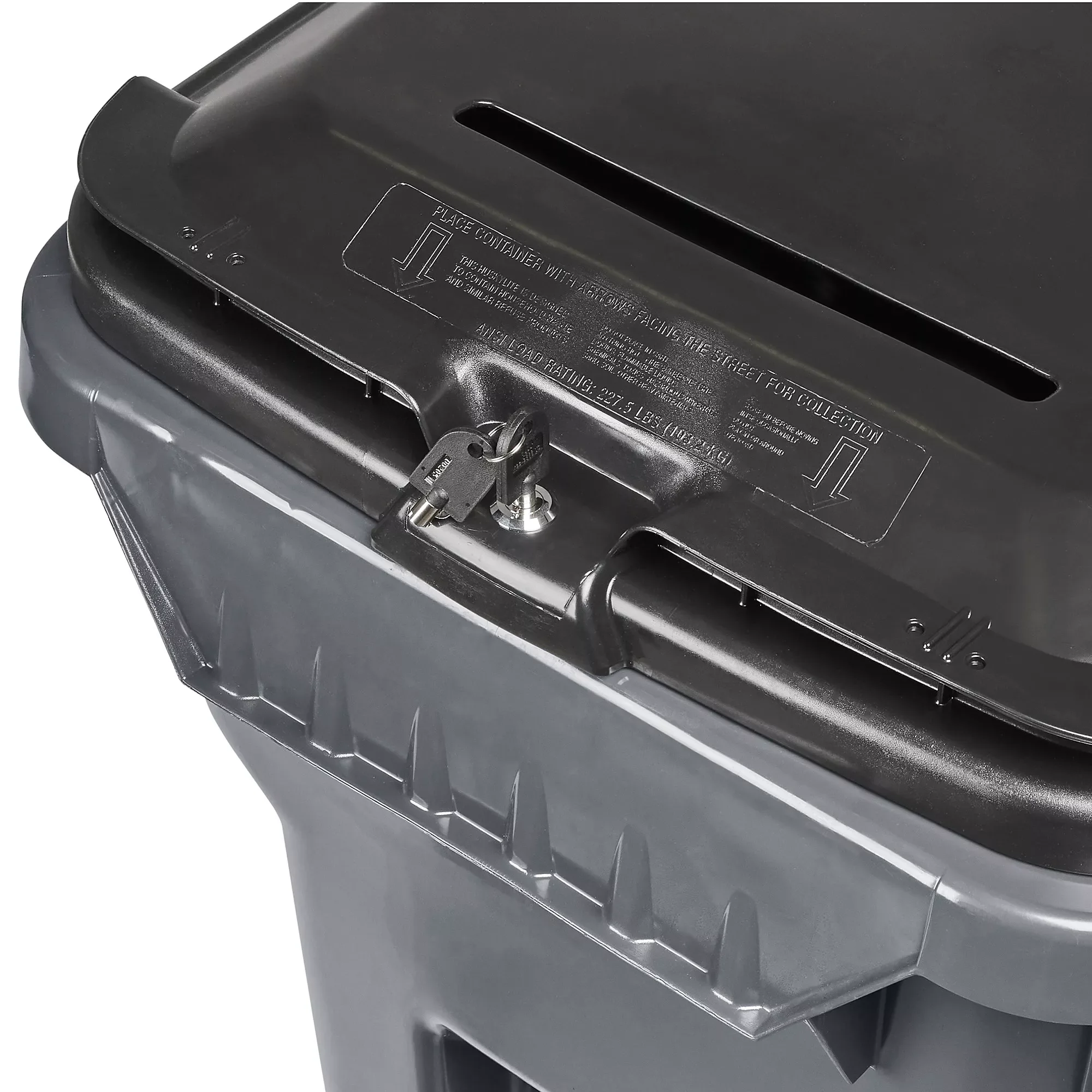 Uline Lockable Trash Can with Wheels