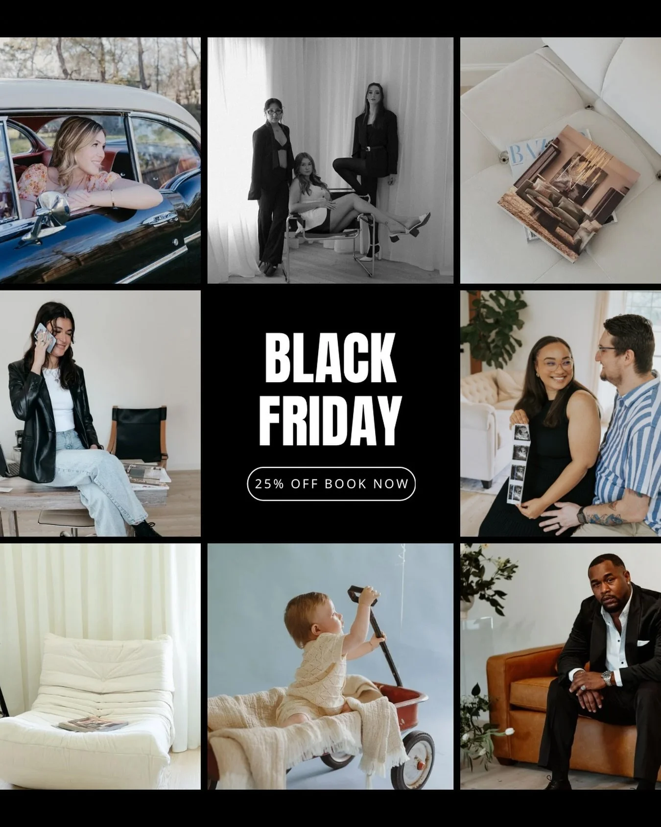 ✨ Black Friday is HERE at Makai Creative Studios! ✨
This week only, enjoy 25% OFF your booking (including all of our holiday sets)!!!🎄

Use code BLACKFRIDAY25 at checkout to save big and bring your creative vision to life. 📸

#TheWoodlandsTX
#Houst