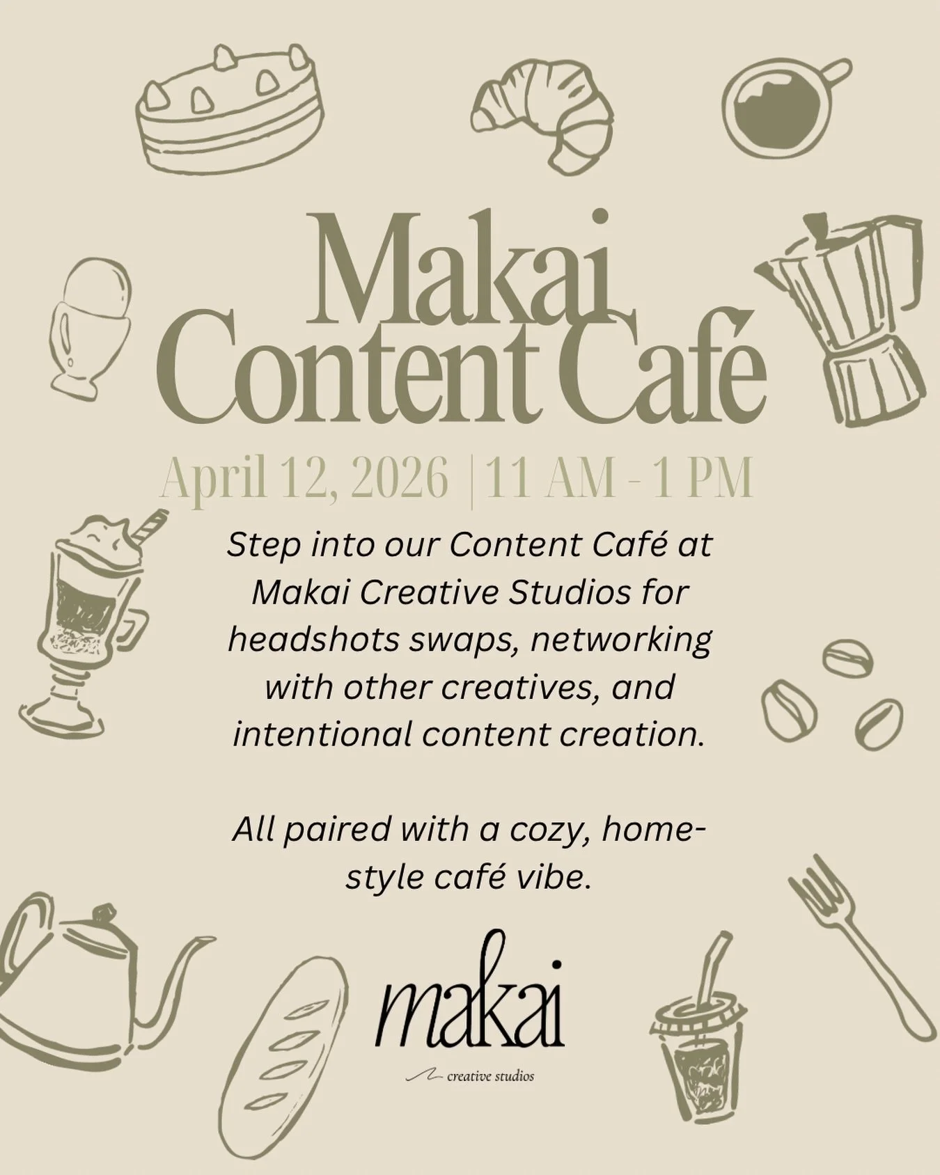 Less than 2 weeks until our Content Caf&eacute; ☕️✨

If you&rsquo;ve been meaning to refresh your content &amp; headshots, this is your sign. Styled sets, good vibes, and everything you need to create without the stress.

Not to mention the best comp