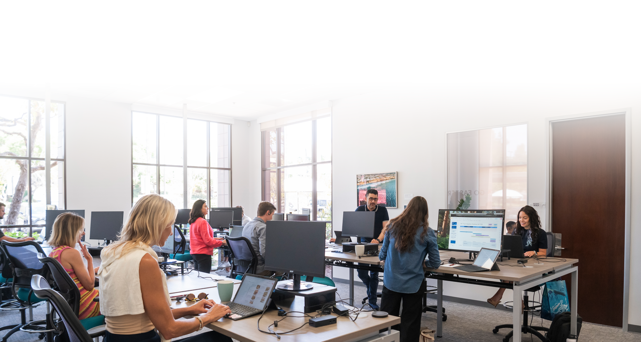 Excelerate facilitator guiding tam through readiness plannig for a change management workshop