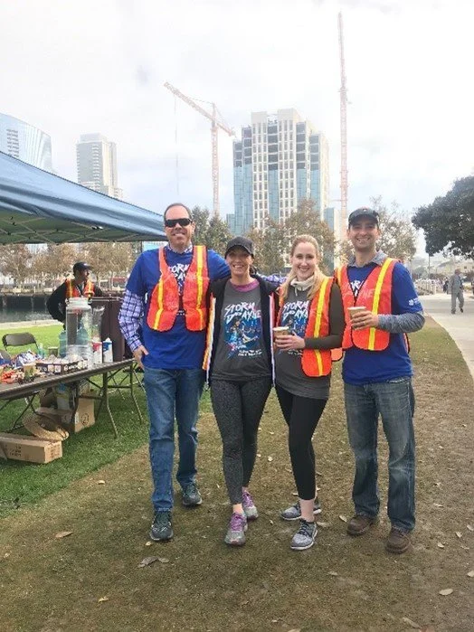 Our team volunteers at a San Diego community event