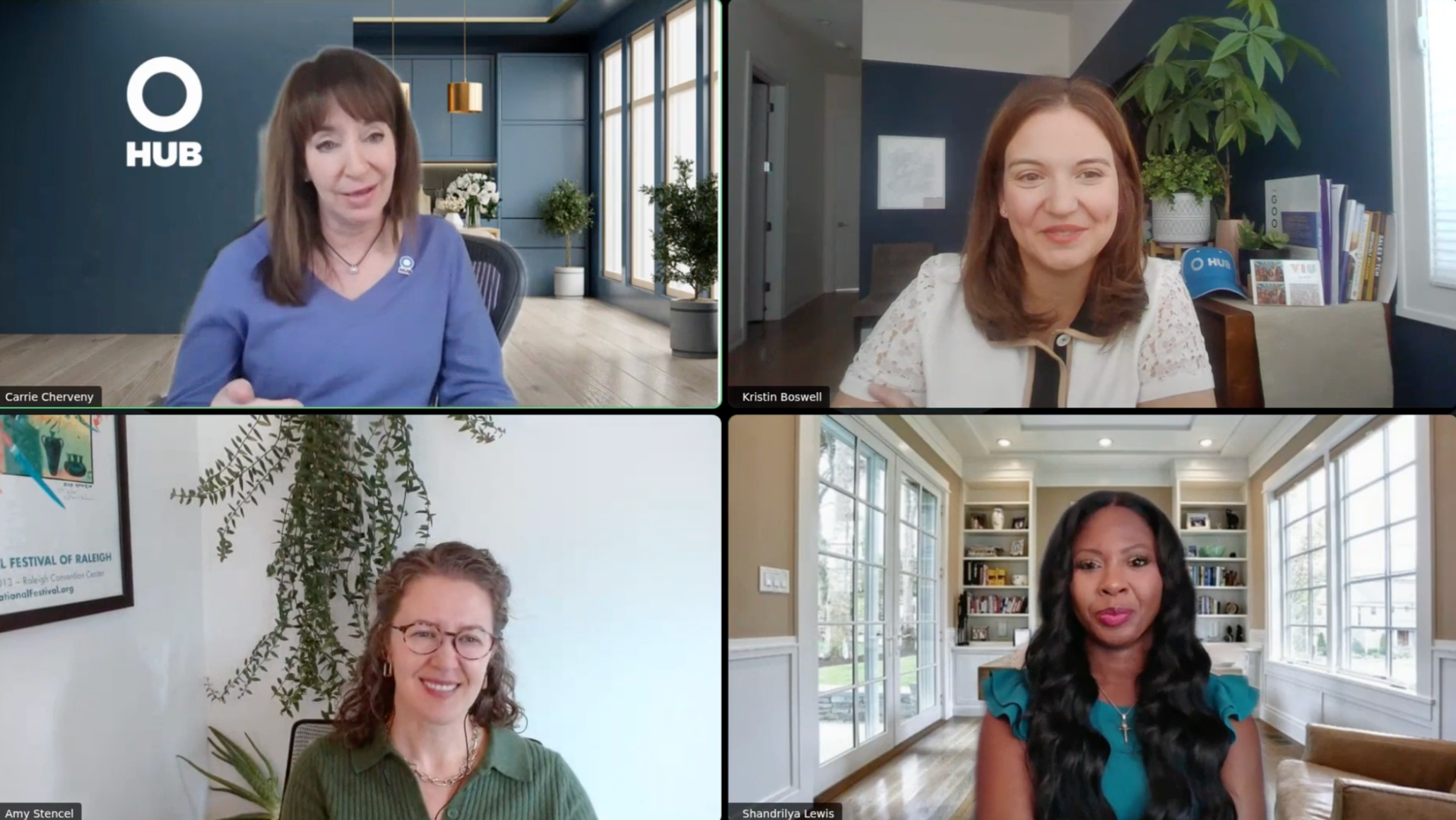 Excelerate Associate Director Amy Stencel participating in Hub International's Moxie Women's Network panel on pitching to C-Suite Execs.