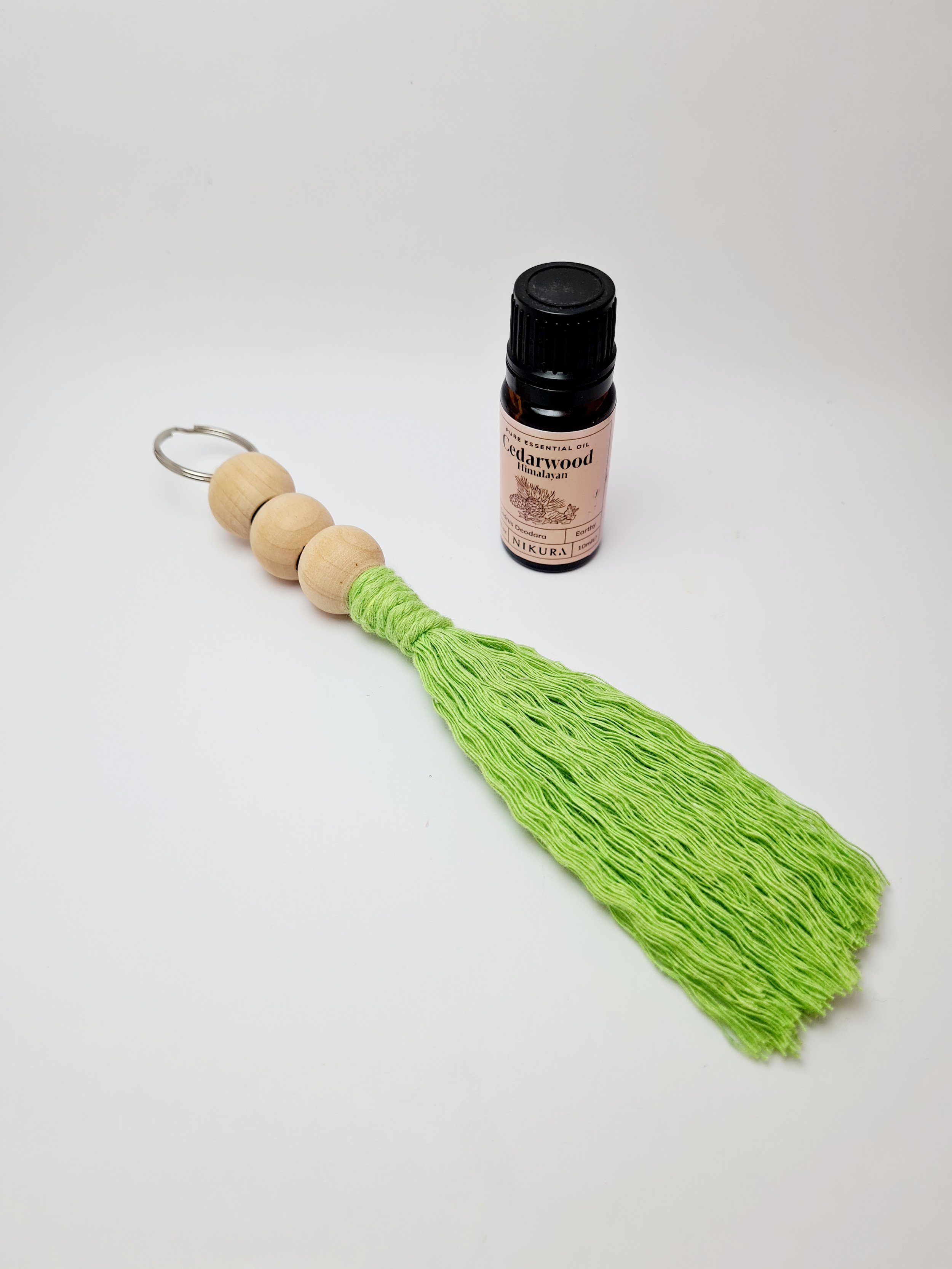 ECO FRESHLY -The Original Car Air Freshener Diffuser Wood Beads The Blossom Hut grass green
