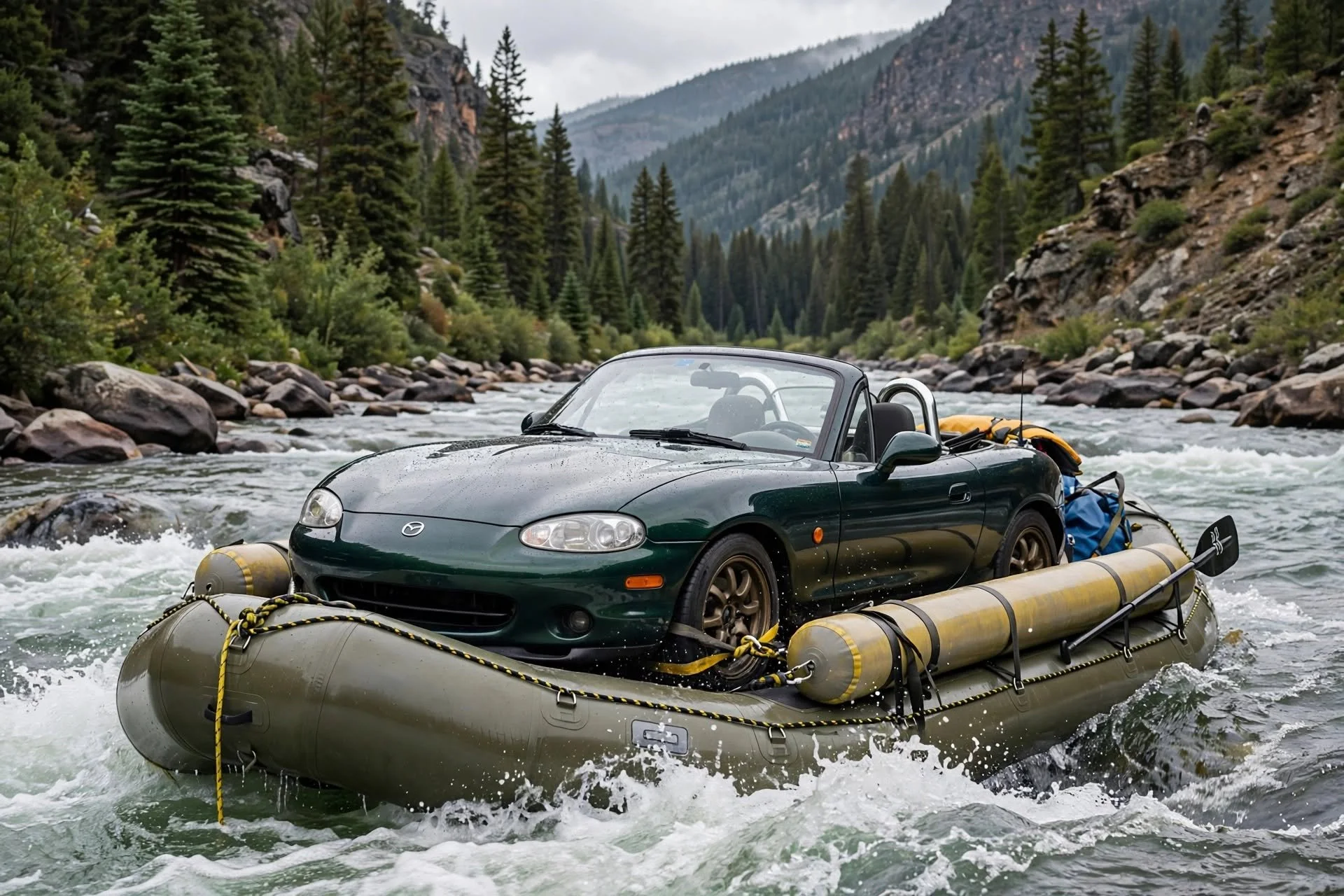 Miata Group River Rafting