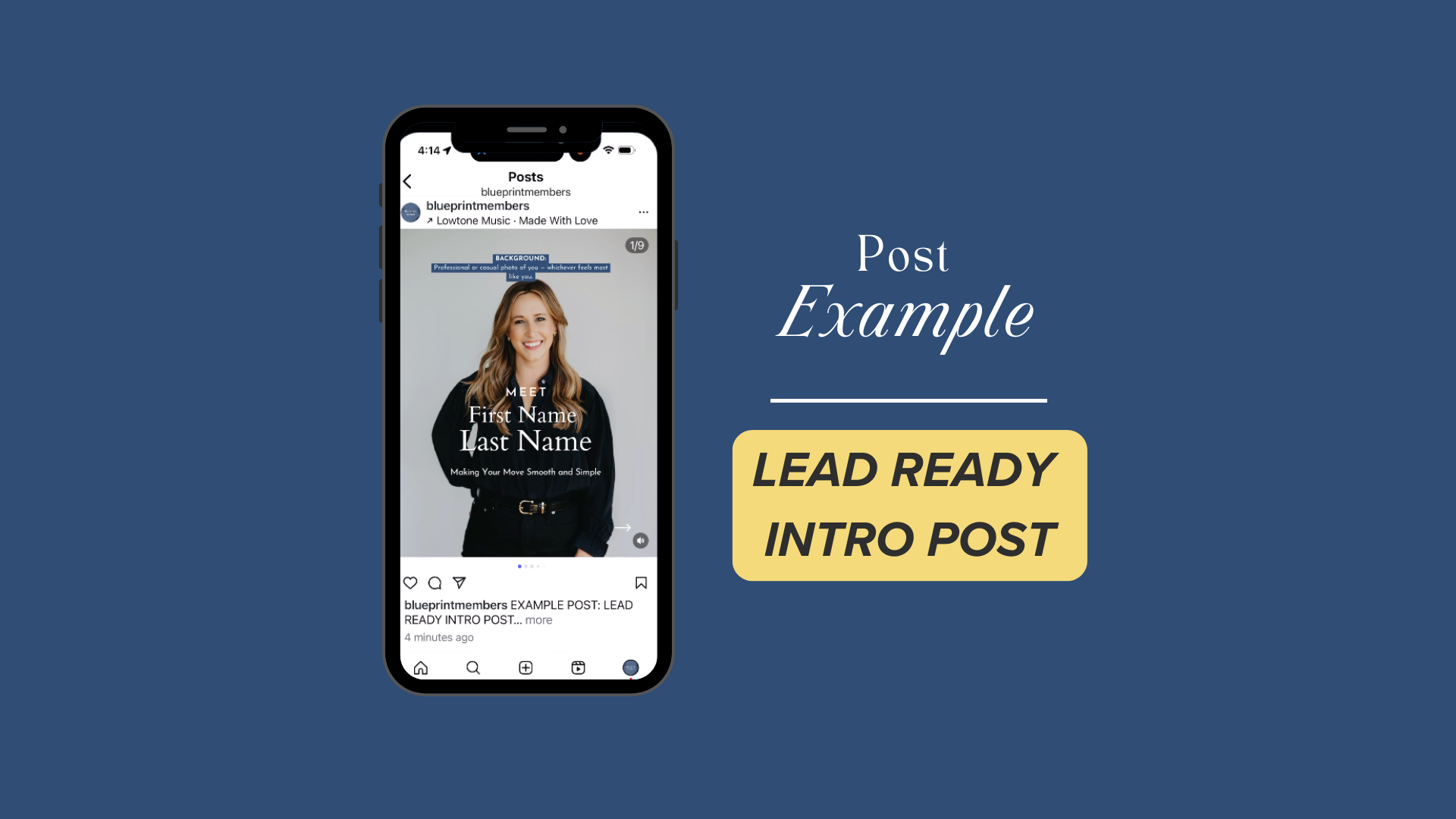 Carousel Post : Lead Generating Intro Post