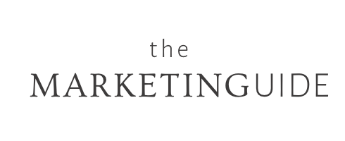 The Marketing Guide logo with black text on a white background.