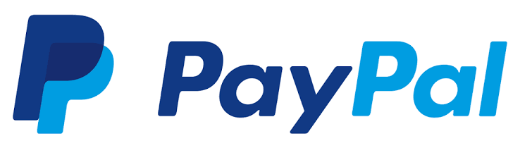 Logotipo de PayPal con el símbolo y el nombre en letras modernas.