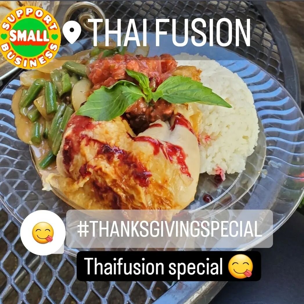 Thaifusion will be open on Thanksgiving from 11am to 4pm 
#foodie #hollydays #foodtruck #foodtrucklife #thanksgiving