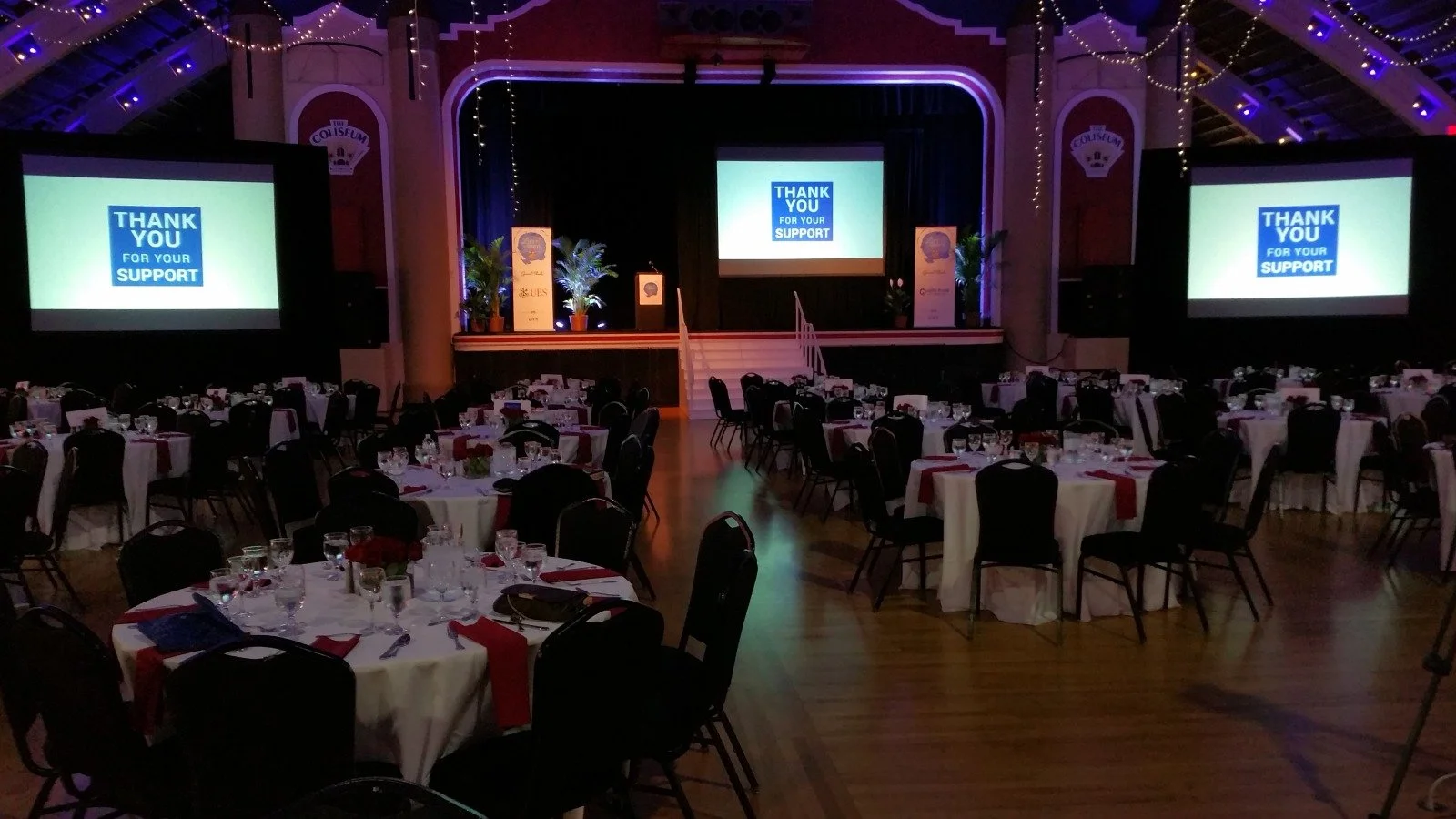 Large Projection Screens