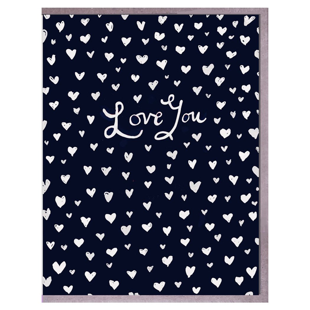 love you-little hearts. card. brenda olson