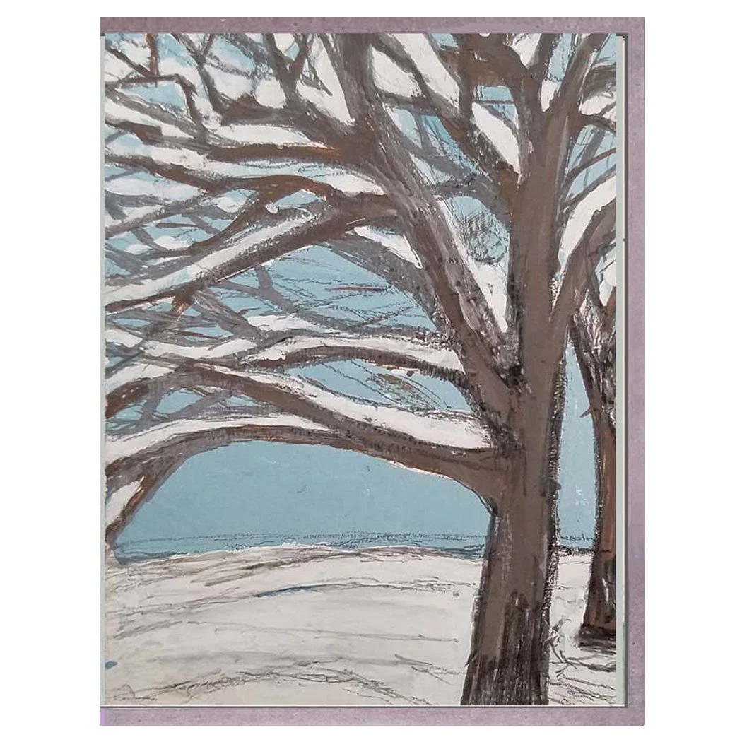 winter tree. card. brenda olson