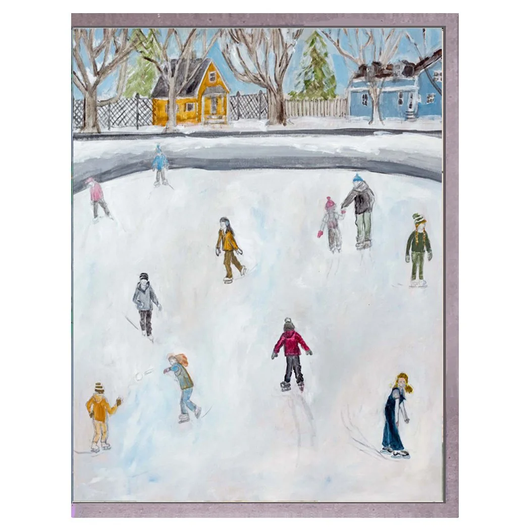winter skating. card. brenda olson