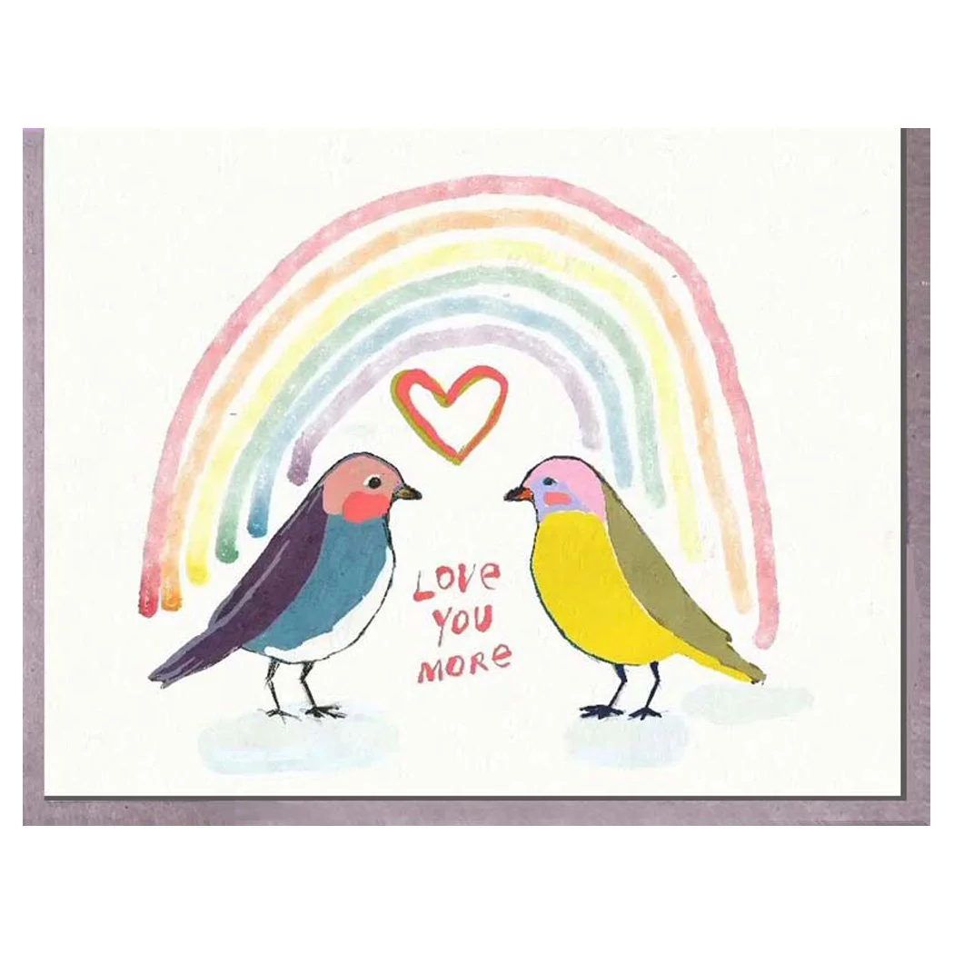 birds-love you more. card. brenda olson