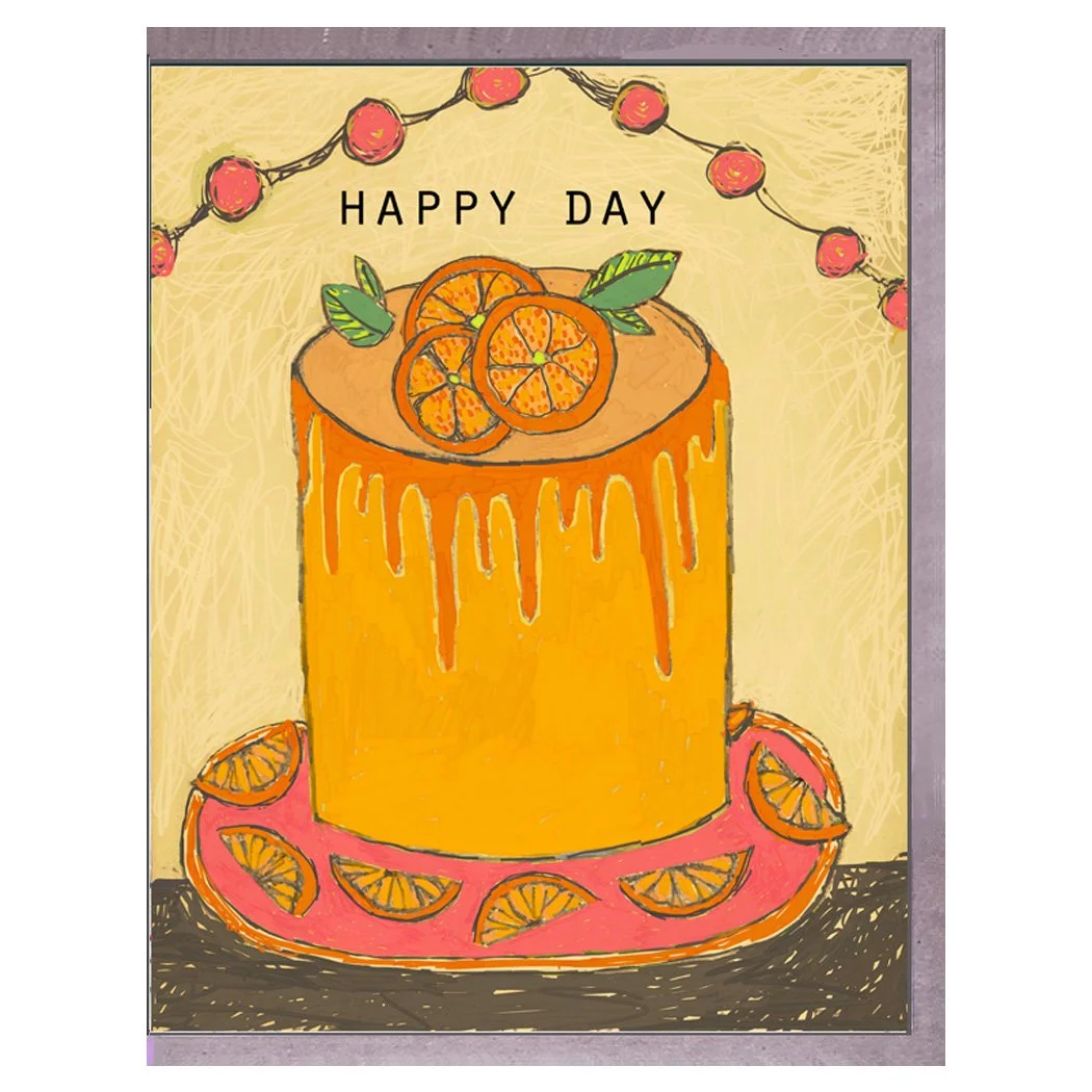 orange cake. card. brenda olson