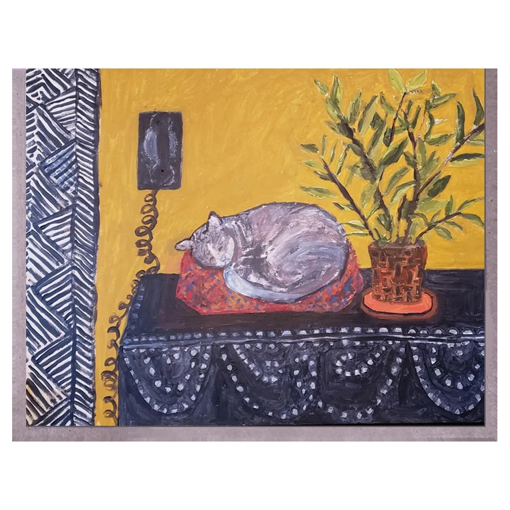 cat + plant. card. brenda olson