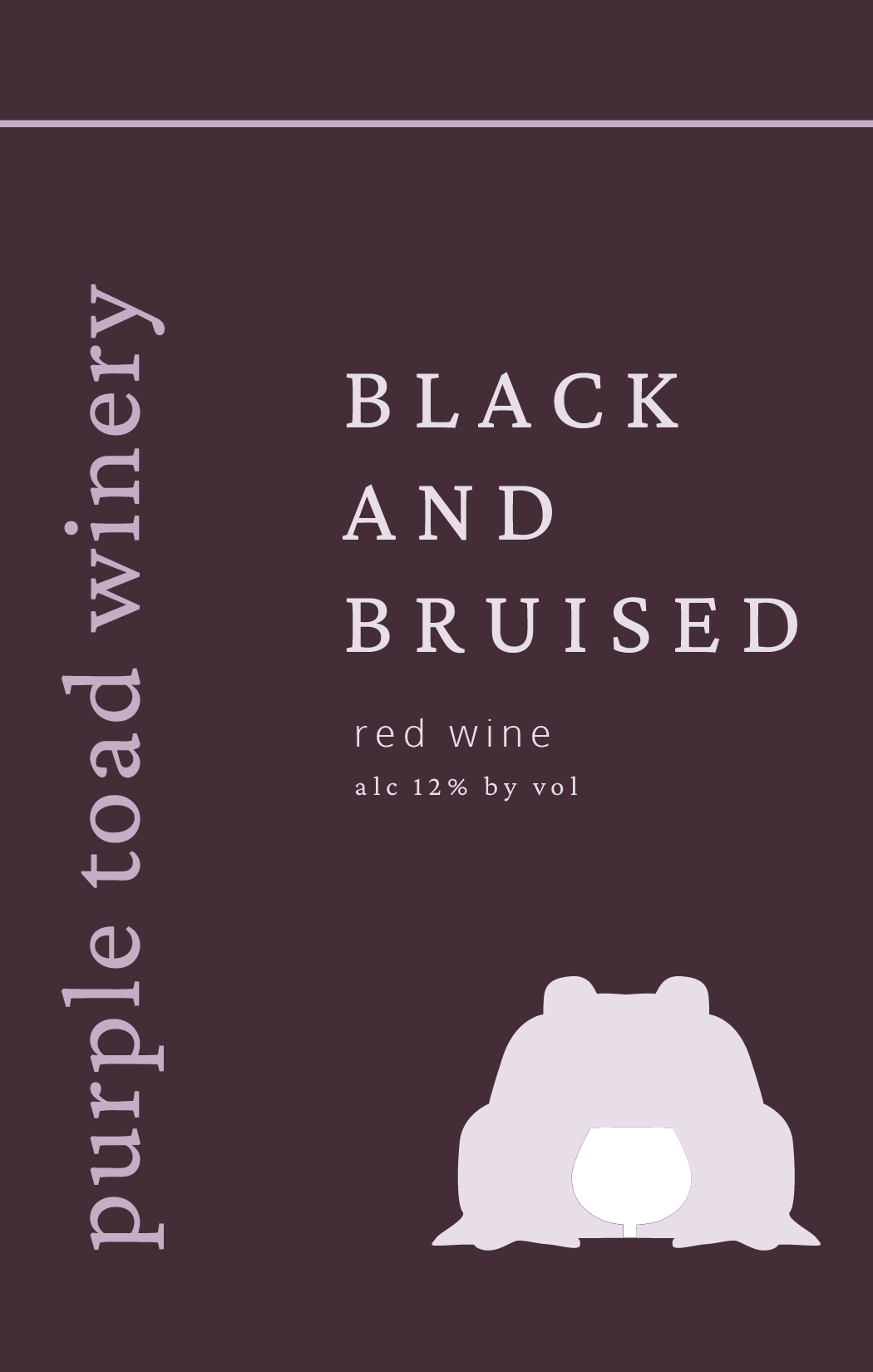 Label design for a rebrand done for class (2023).