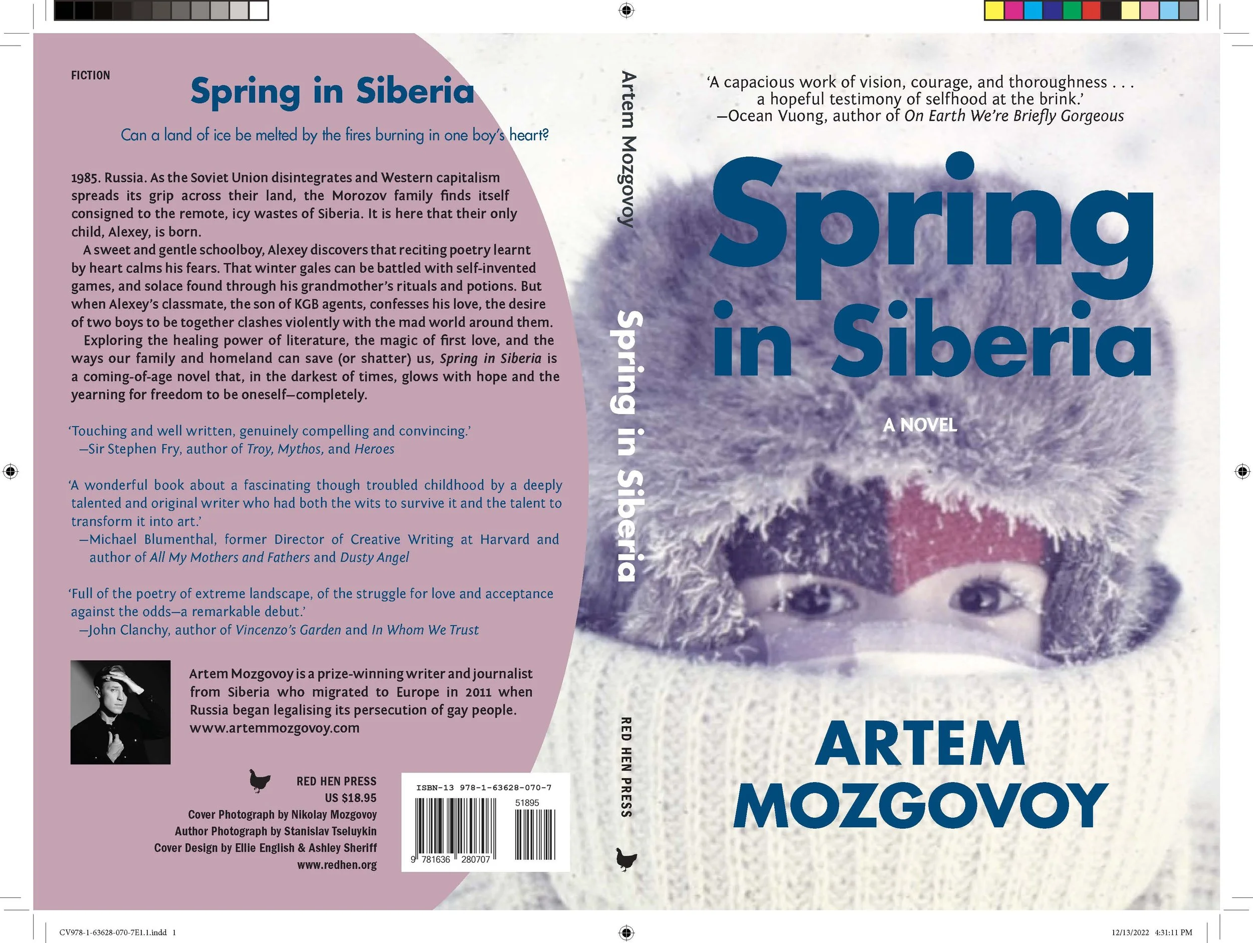 Full paperback cover I designed while interning with Red Hen Press.