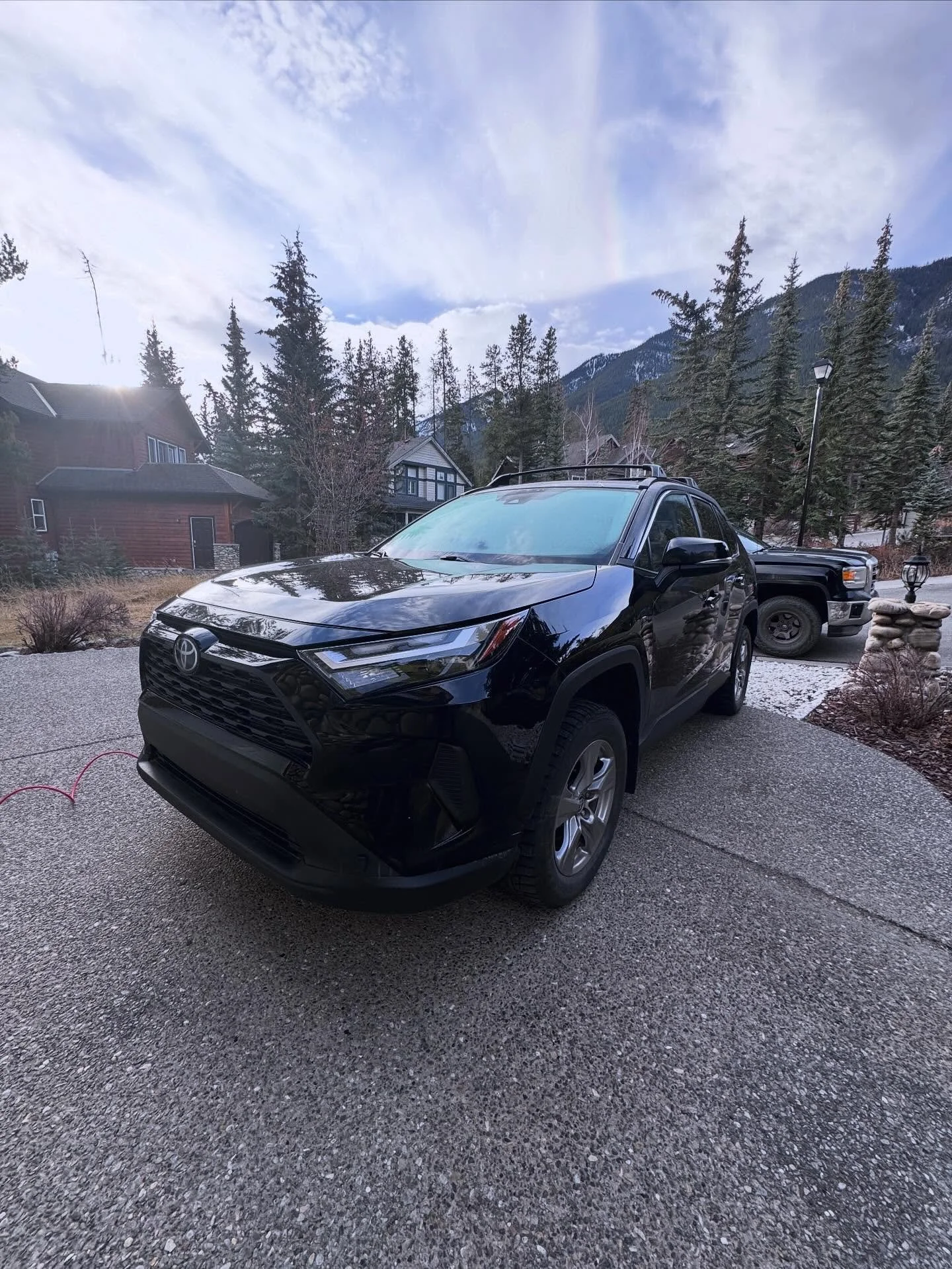 RAV4 - Blue Square package with stain removal. #banff #alberta #mobiledetailing #toyota