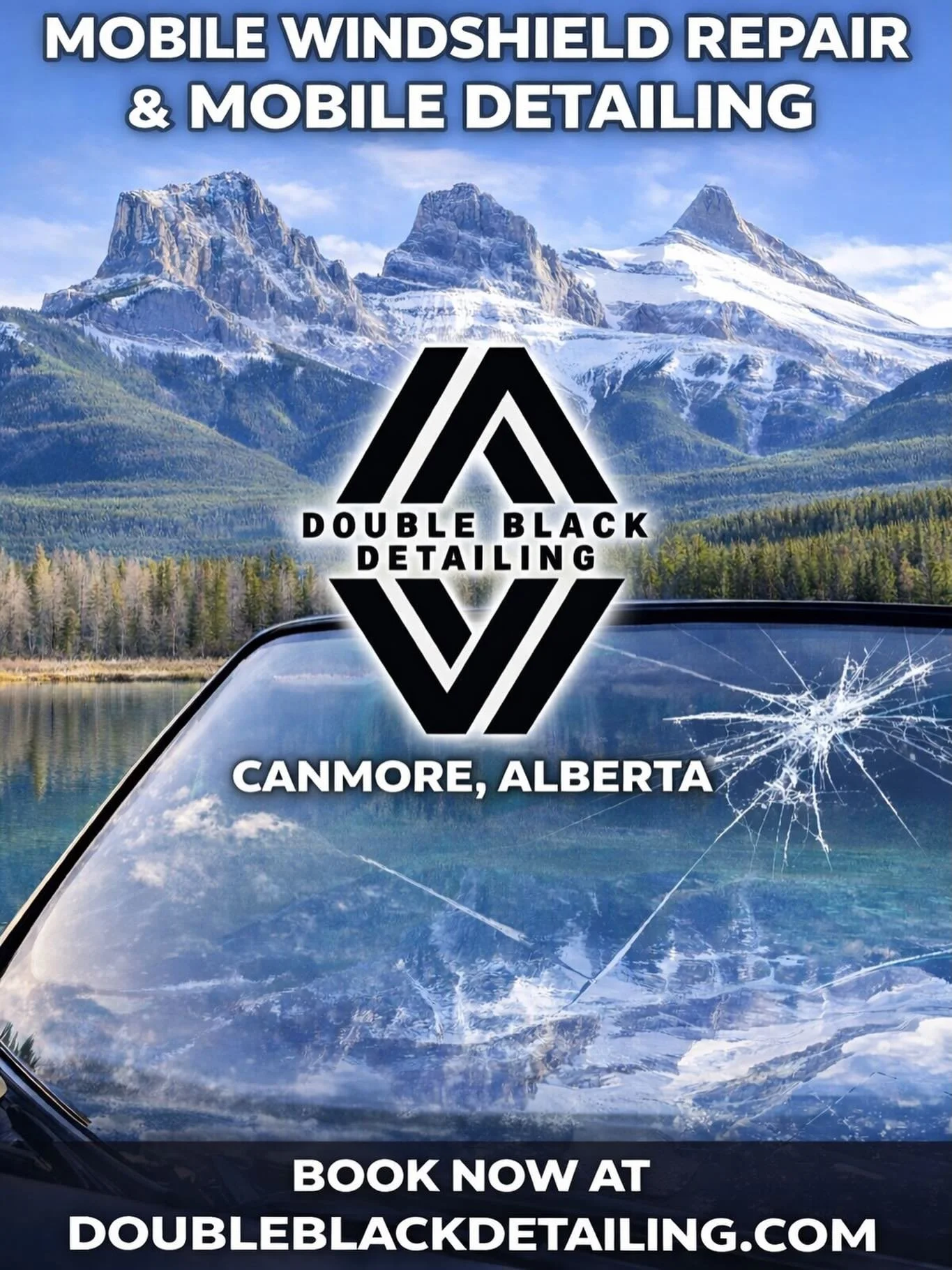 Mobile Windshield Repair &amp; Mobile Detailing &ndash; Canmore, Alberta
Rock chips and cracked windshields happen fast on mountain highways. 
✔️ Rock chip repair 
✔️ Full mobile interior detailing
✔️ Professional results at your home, work, or hotel