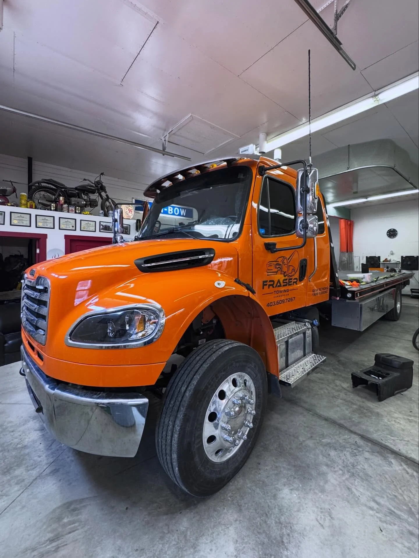Freightliner done for Fraser Towing , thanks Joel for the business.