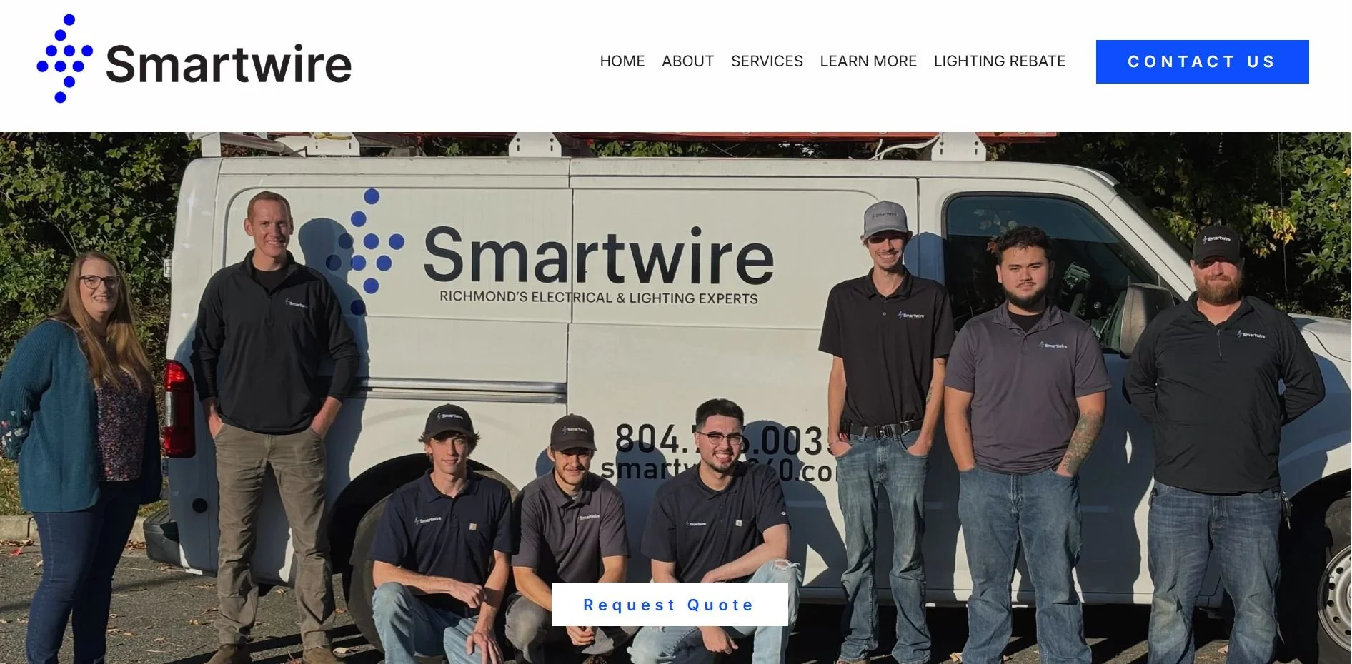 An image of the Smartwire website