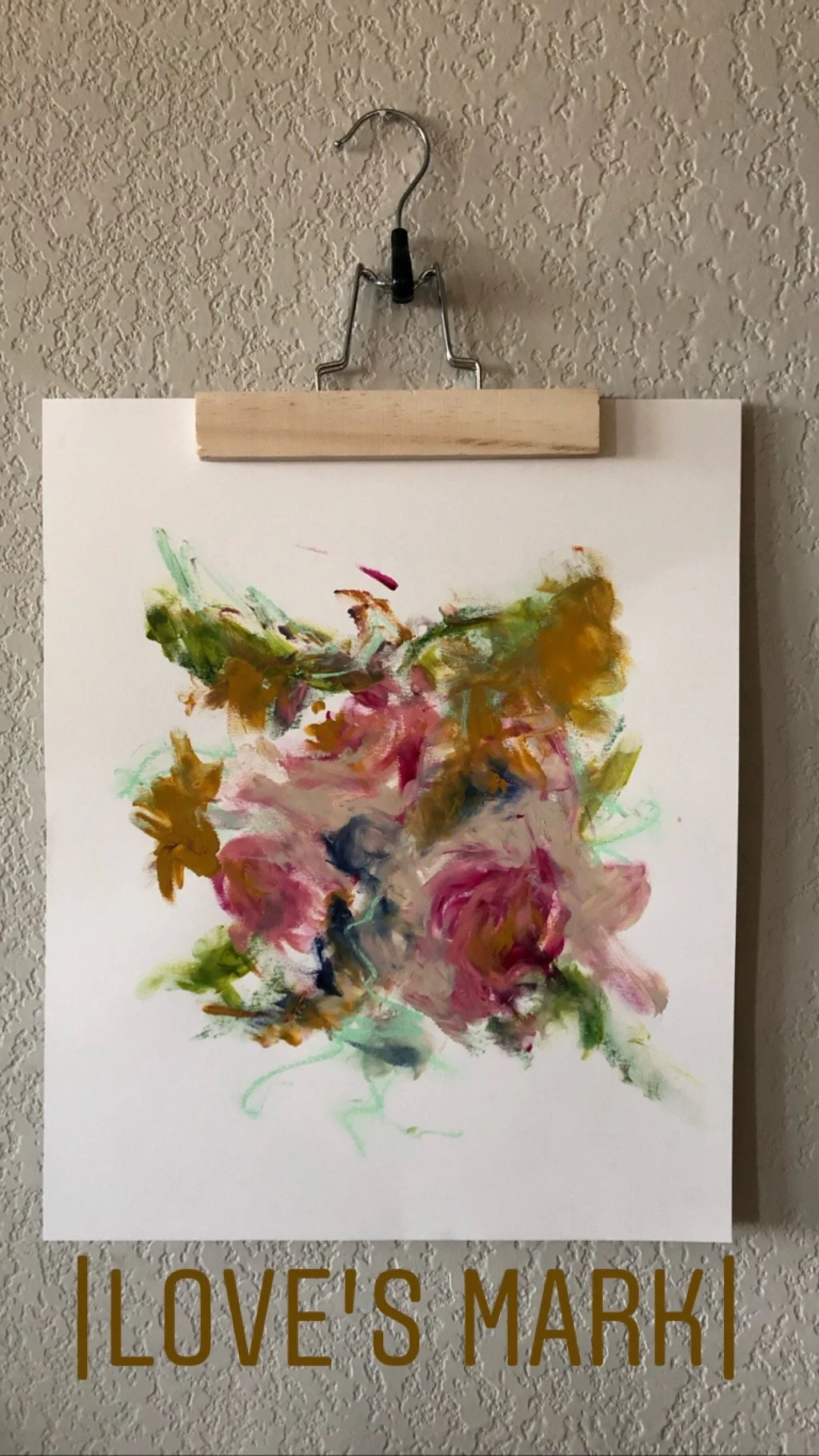 Abstract Florals in acrylic - July 17