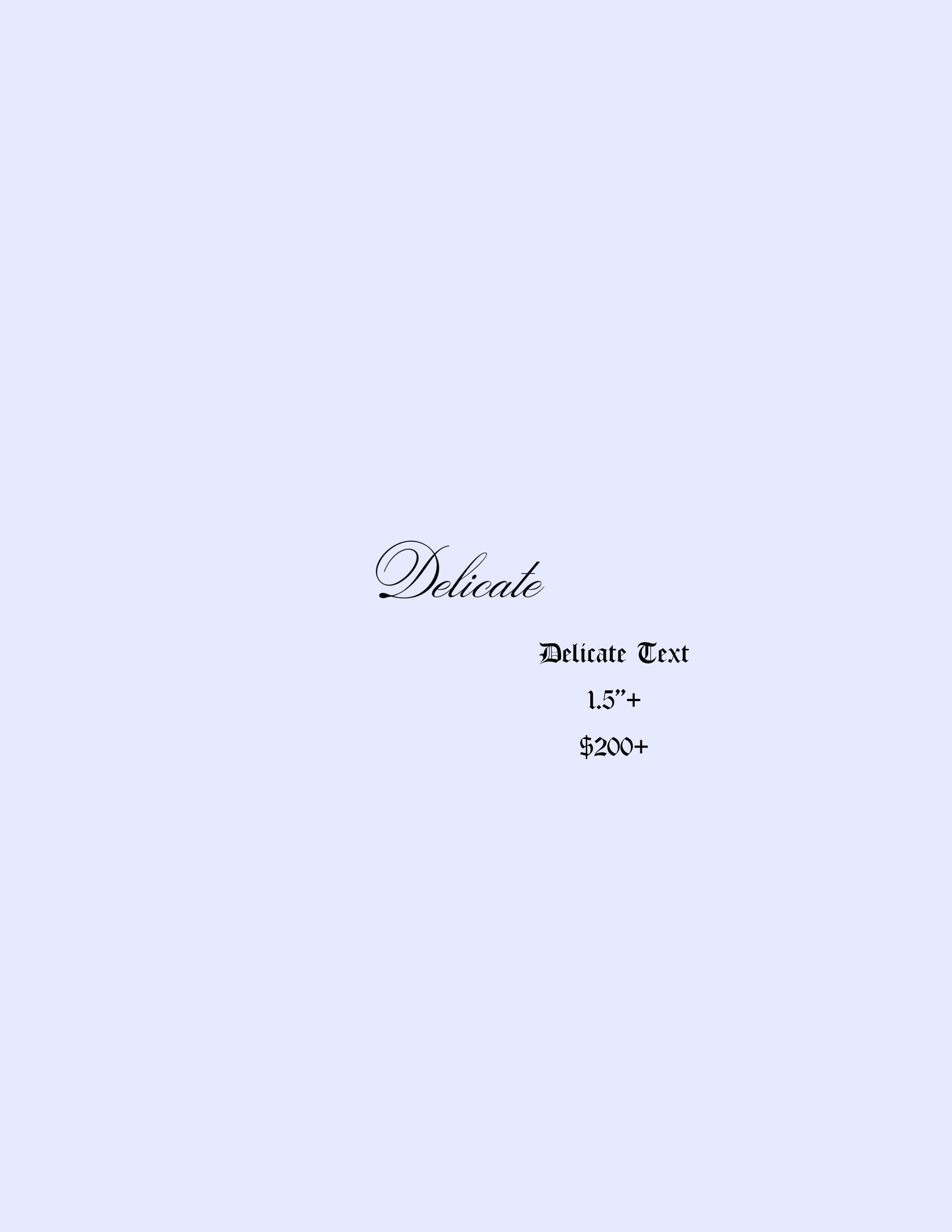 Delicate Text | Delicate Flash