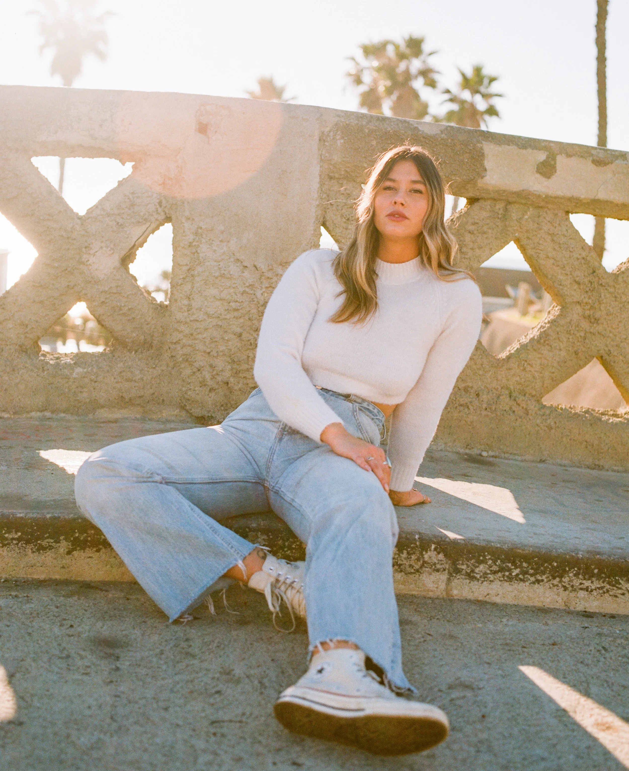 Makenzie on Cassidy Street Bridge in Oceanside, CA