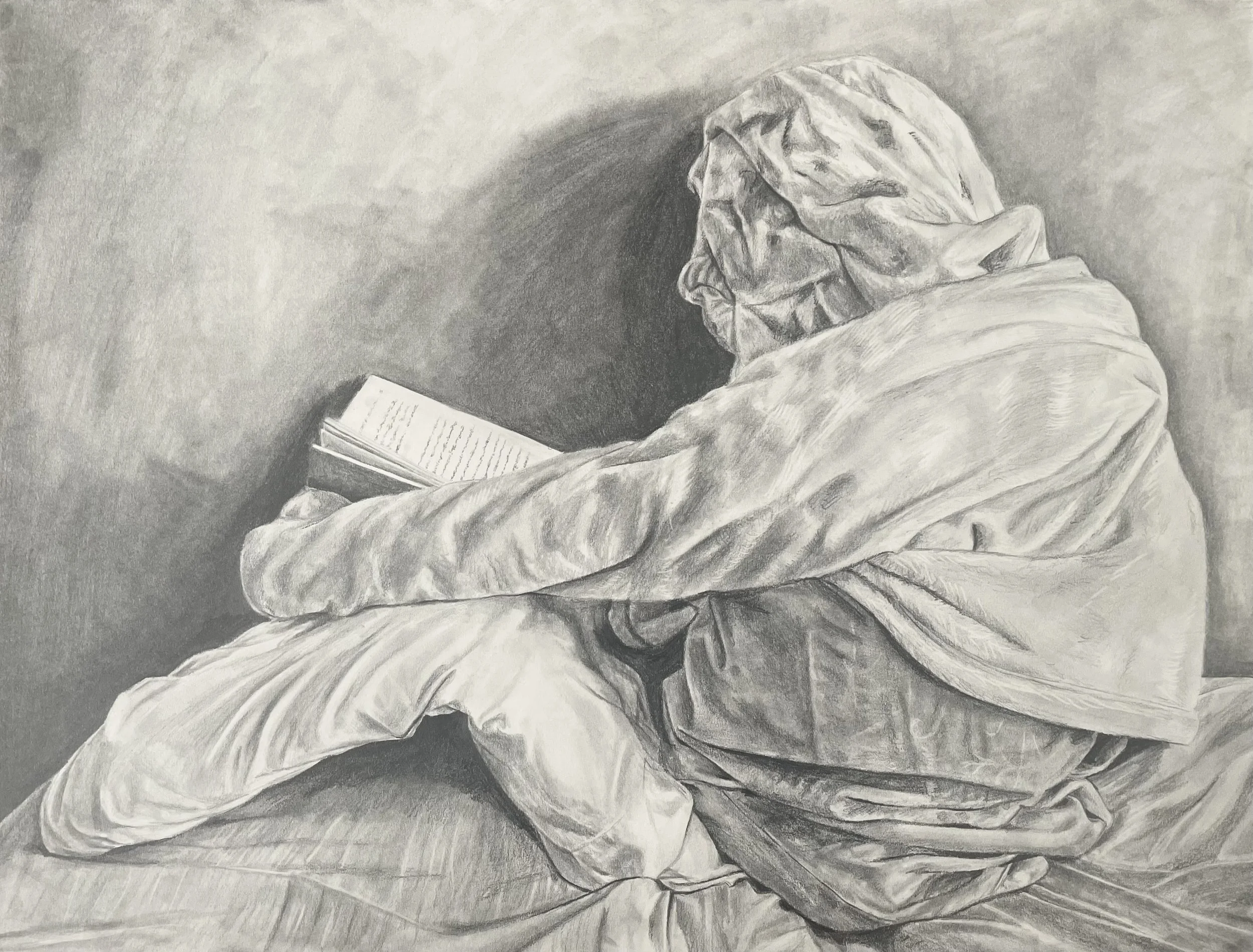 Olivia Manke, Figure Formed by Pillows, $275 - Olivia Manke.jpg