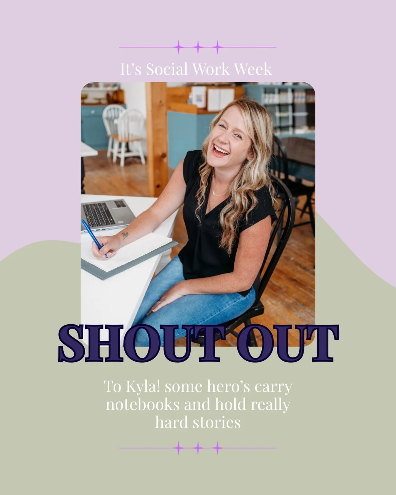 It&rsquo;s Social Work Week 🤍 

And our clinic owner and the visionary for all things Wellness Within started right here with this lady. 
The 2026 theme for social work week is Care, Insight, and Together. And those words speak perfectly to this wom