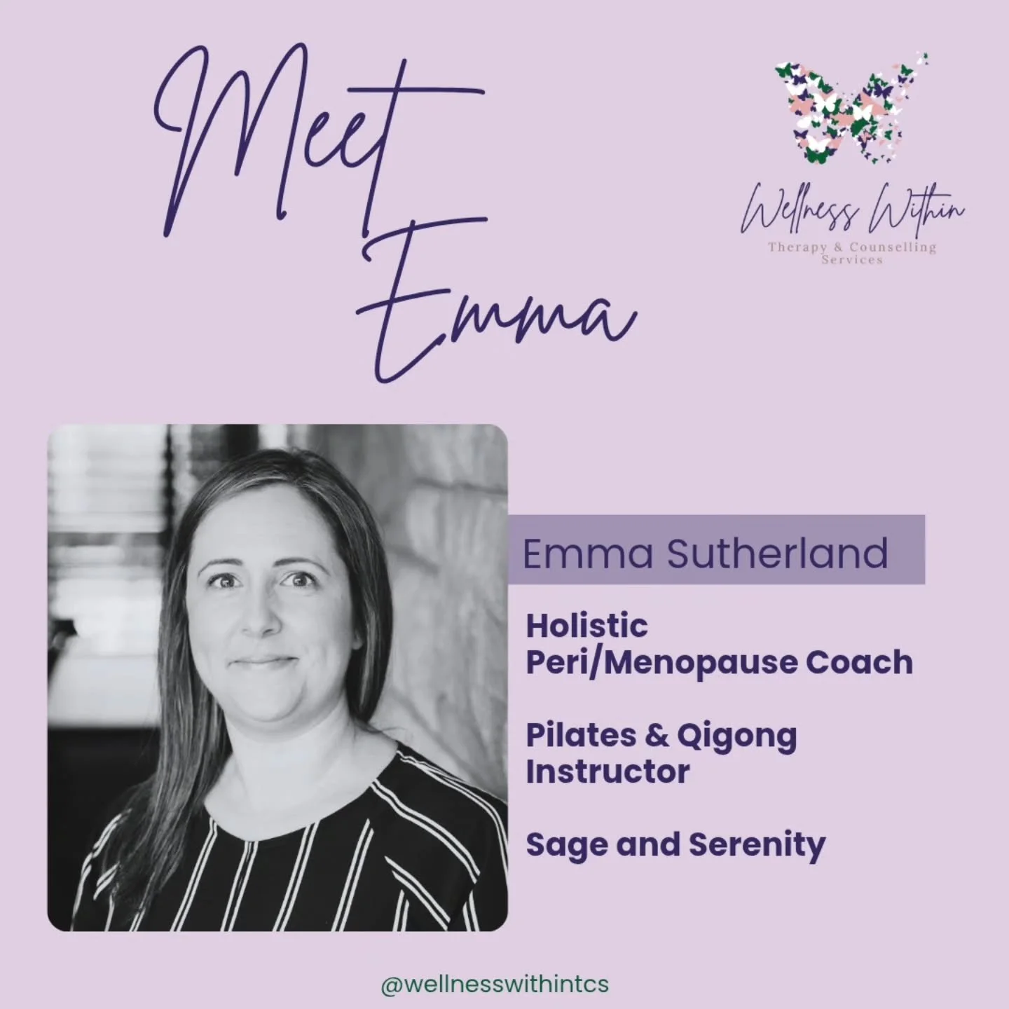 Please join us in welcoming Emma (Sage &amp; Serenity) to our space for the summer.🌞

Emma is a certified Holistic Peri/Menopause Coach and the founder of Sage and Serenity, supporting women through perimenopause and menopause with education, moveme