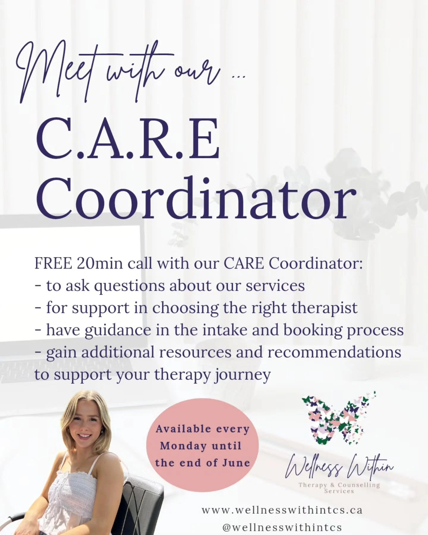 Meet Kira (again🤭) &mdash; our compassionate C.A.R.E Coordinator and therapist match-maker 🦋

After completing her Behavioural Psychology placement with us this winter, Kira is back to continue supporting clients in finding the right fit on our tea