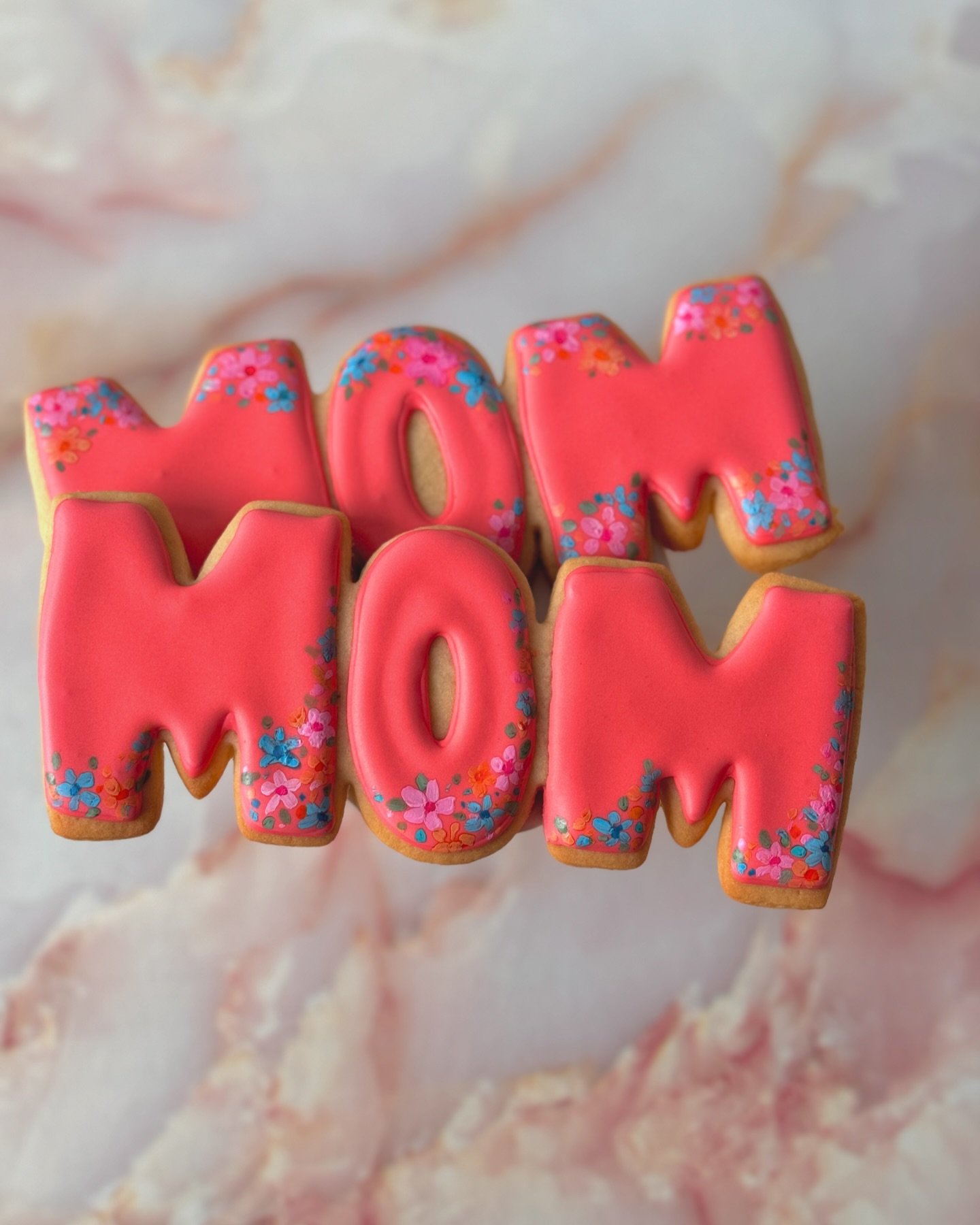 Get Mom some bright, beautiful cookies to match her bright, beautiful personality✨💗

Just one week left to place your Mother&rsquo;s Day orders! You can place orders via email, or anytime during business hours over the phone or in person☺️