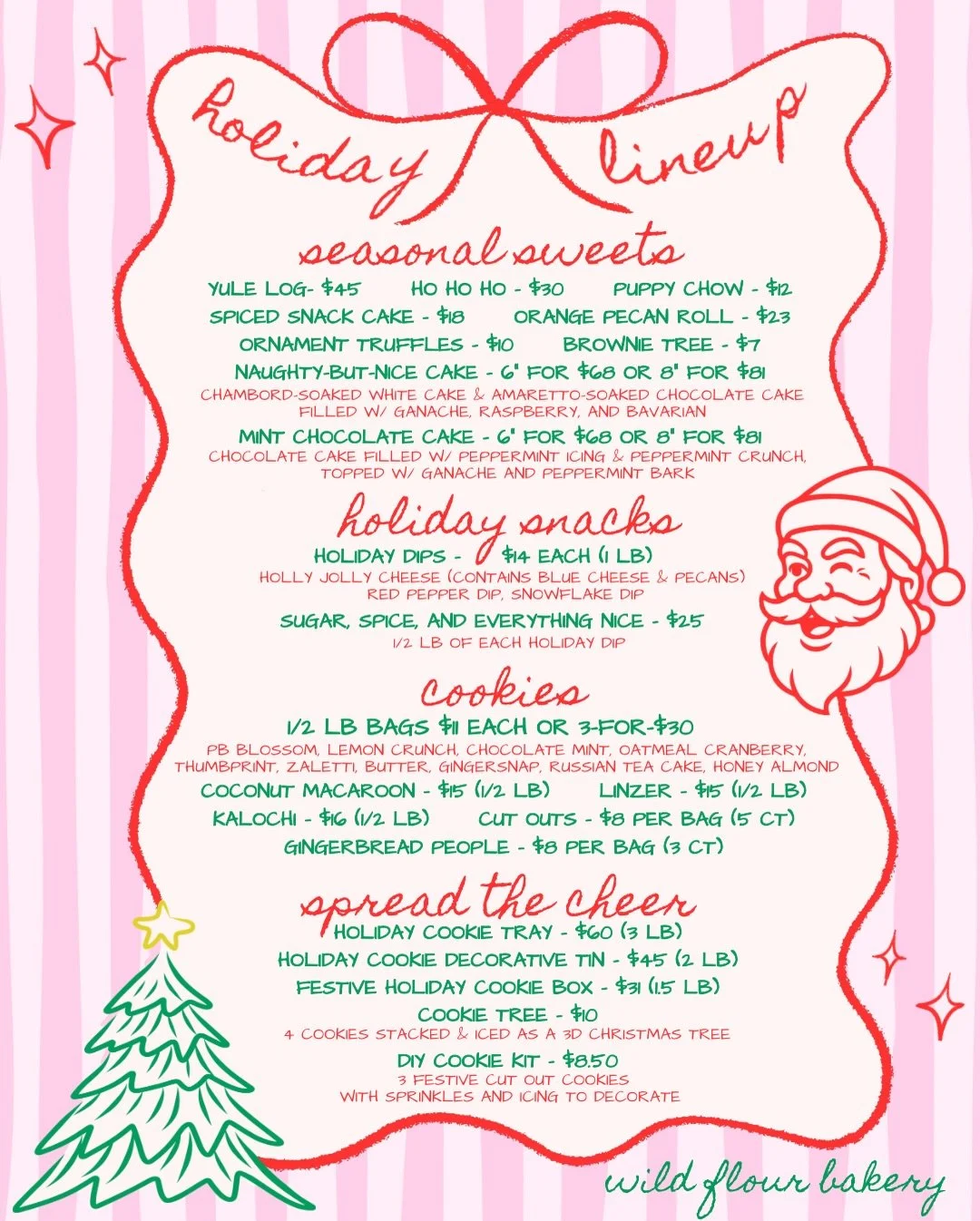 Obsessed with our Christmas menu?? Us too😌🎁🍪

You can now place your orders online! Check out the link in our bio or, as always, you can give us a call, shoot us an email, or visit us in store🎉 Fill your holiday season with the sweetest festive t