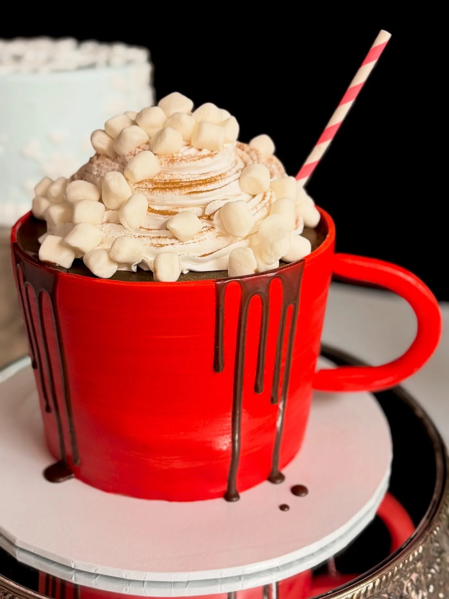 I think we can all agree this is officially the best winter cake😌🍫☕️