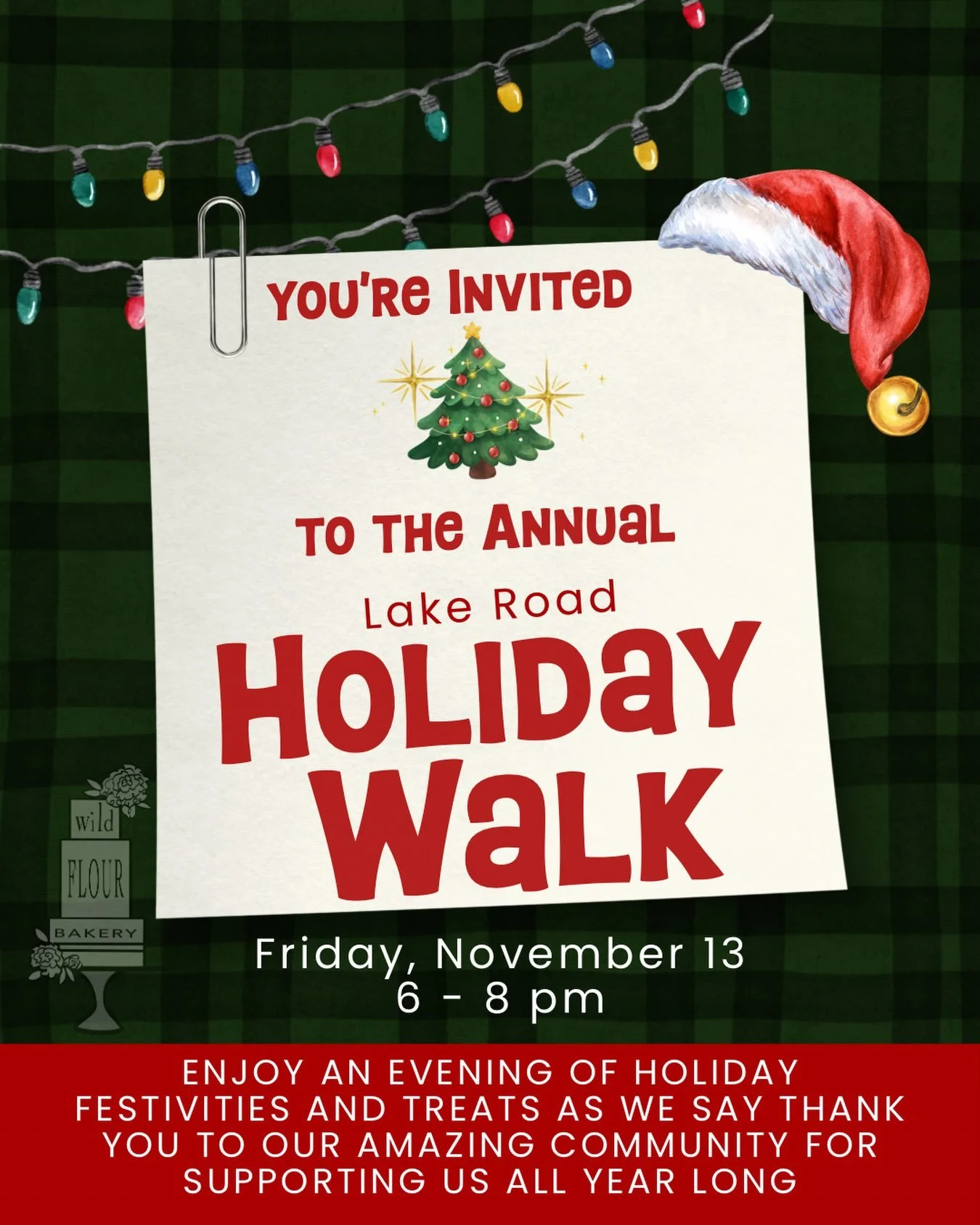 ✨ The Annual Holiday Walk on Lake Road is back ✨

When: Friday, November 13
Time: 6:00-8:00pm
Where: the Lake Road Shops in Rocky River

Stay tuned for special info regarding every business that is participating!