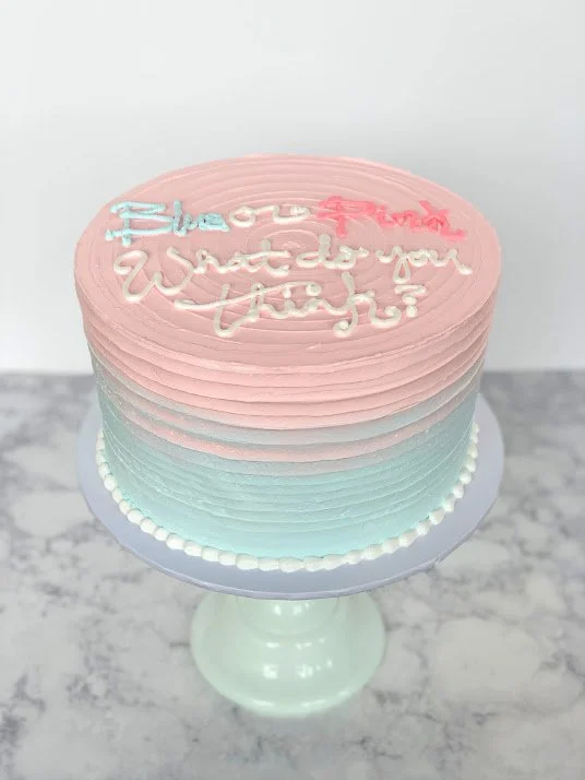 Gender Reveal Cakes — Wild Flour Bakery