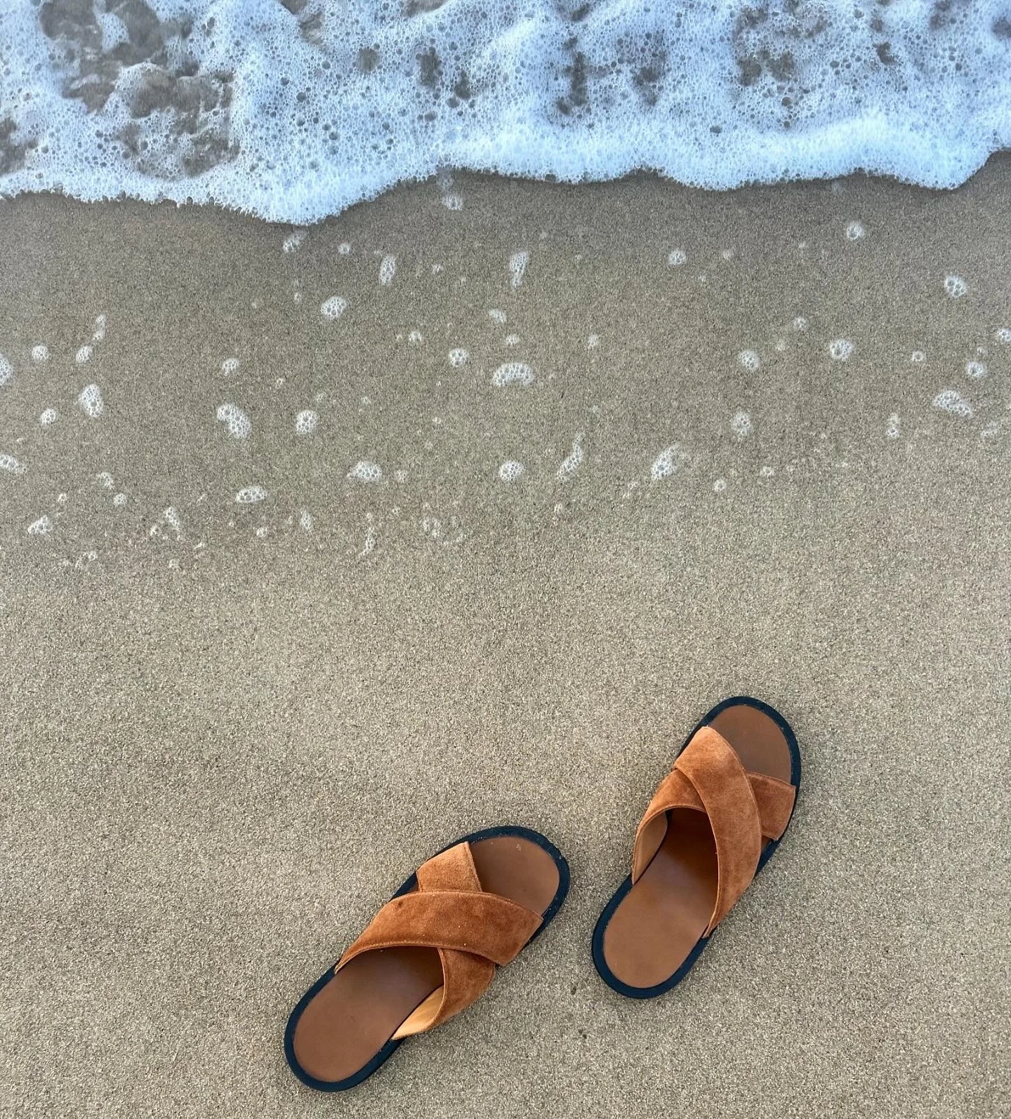 Wear testing our latest in-house samples.

Pronto Crossed Strap Sandals

Featuring a 2 piece crossed suede strap, a rubber outsole and a leather insole.

#madeinitaly