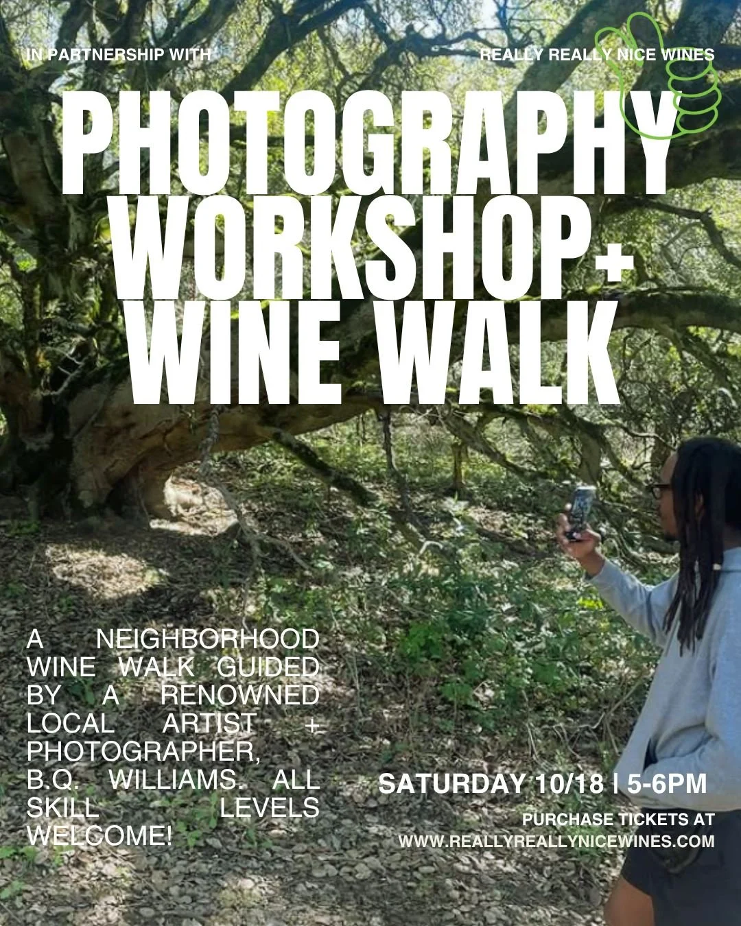 📢 🍁  F A L L  P H O T O  W A L K 🍁 📢  temps are (slightly) dropping + we're dropping tix to the next installment of our PHOTO (+ WINE) WALKS w @b.q.williamsphoto S A T U R D A Y 10/18 5-6PM 📷 take a tour through the neighborhood w/ local street 