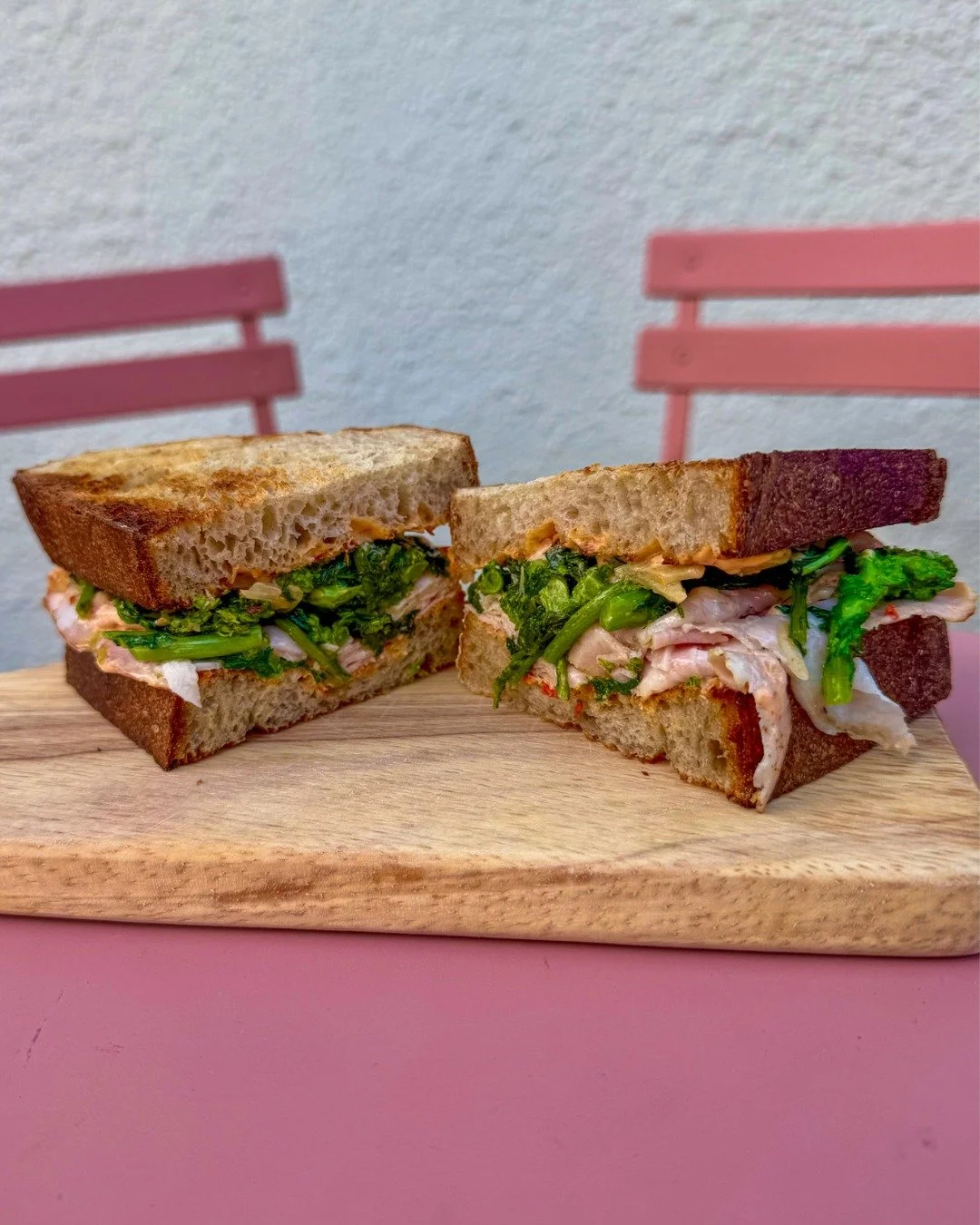 N E W  D R I P 👀 @lululoraine is bringing absolute 🔥 to the specials board - these goodies are available all 👏 day 👏 long 👏 📸 porchetta sandwich w rapini 📸 chickpea + winter squash salad 📸 zucchini gratin 📸 oeuf FKN mayo🤘