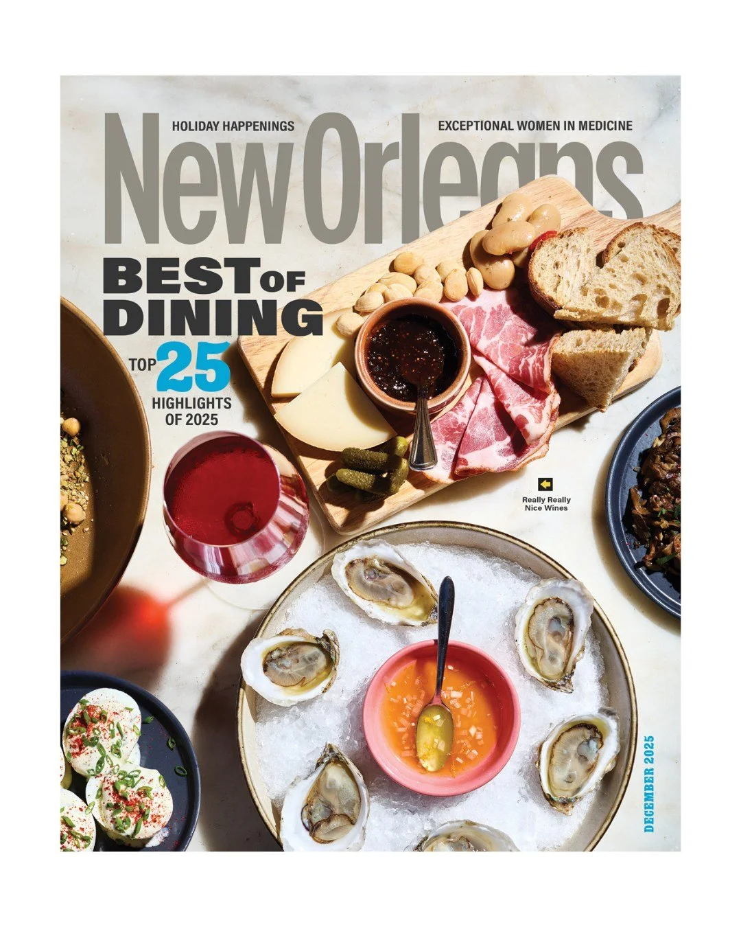 dang! we're so proud of Chef Luci @lululoraine + the absolute 🔥 she has brought to our teeny-tiny kitchen 👩&zwj;🍳 thank you @neworleansmag for this rad mention + @samhannaphoto for making us look so good we got on the cover!? 🤩 so friggin cool 🥂