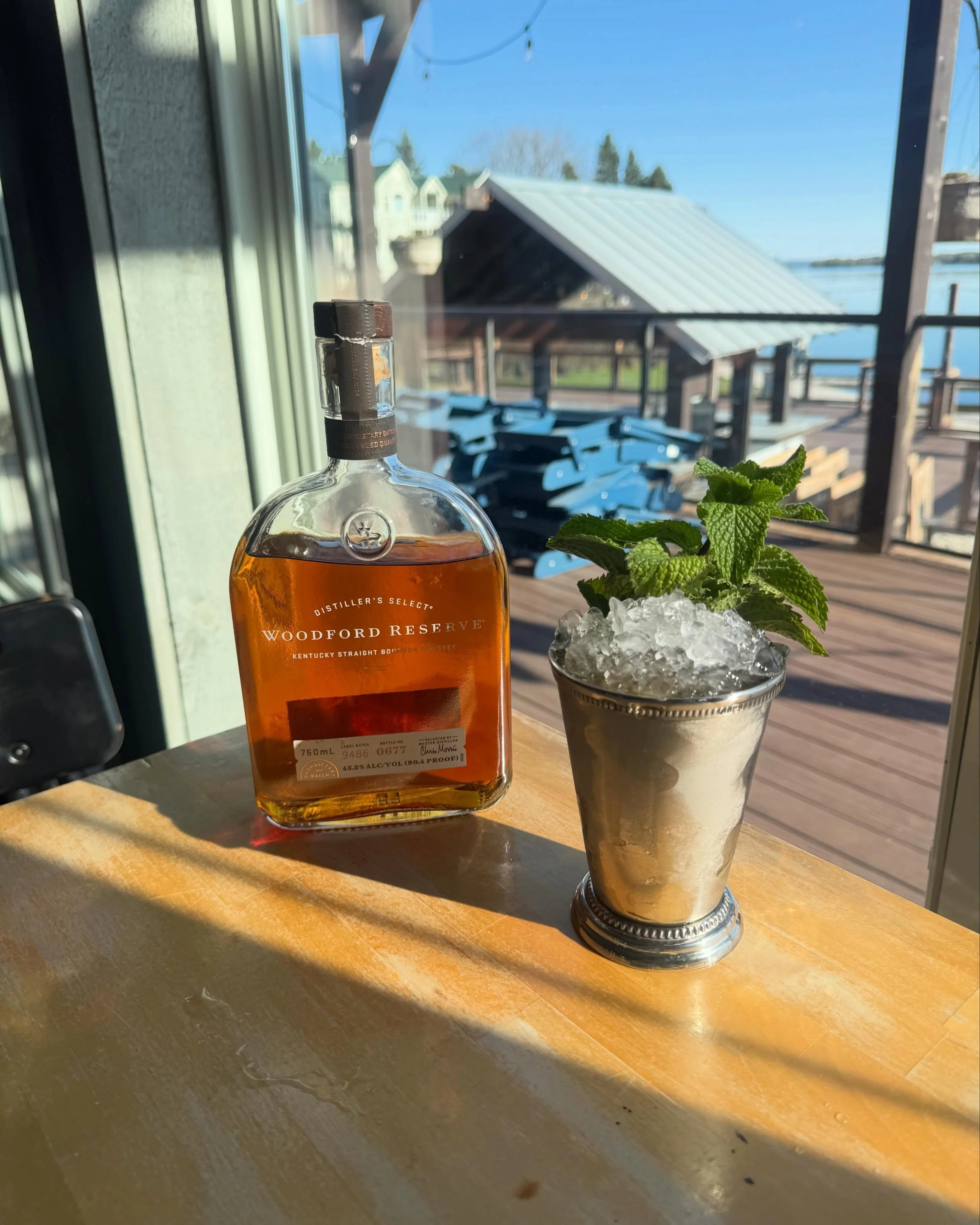A great day full of derby and Mint Julep drinks! Stop in for a sip and a great meal #kentuckyderby #riverwalk #mintjulep #elkrapids #dinner