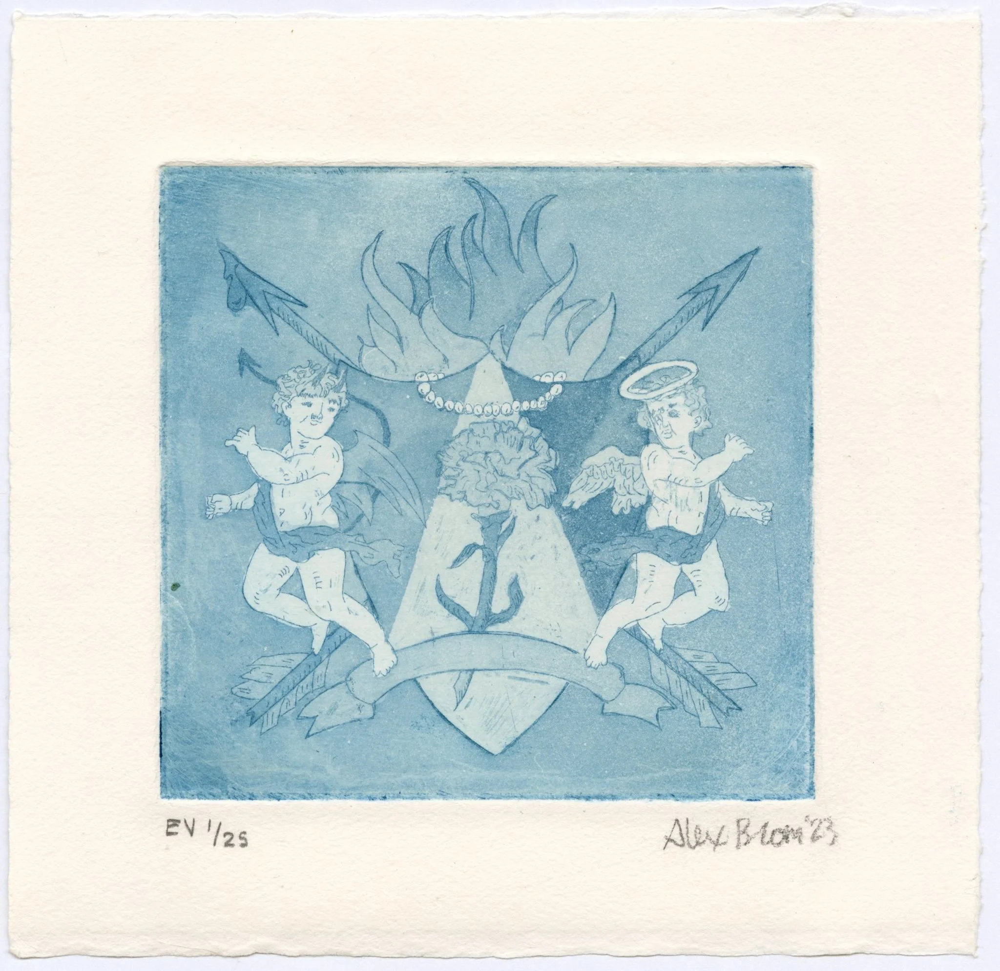 𝘤𝘰𝘢𝘵 𝘰𝘧 𝘢𝘳𝘮𝘴. 2023.
copper etching with hardground and aquatint.
6"x6".
variable edition of 25.