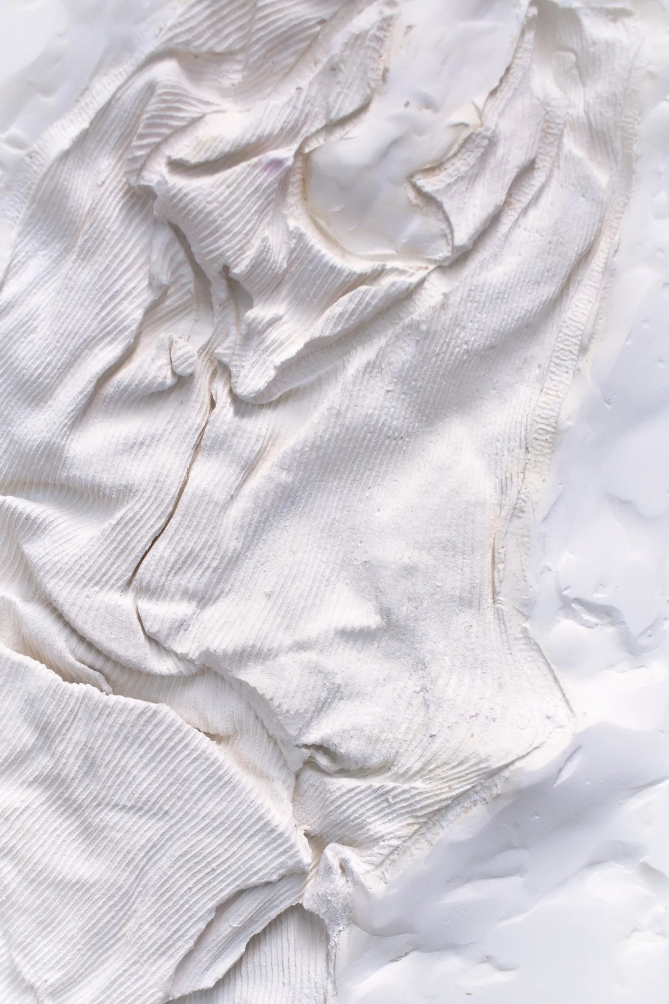 excavation i (2025). cast plaster.