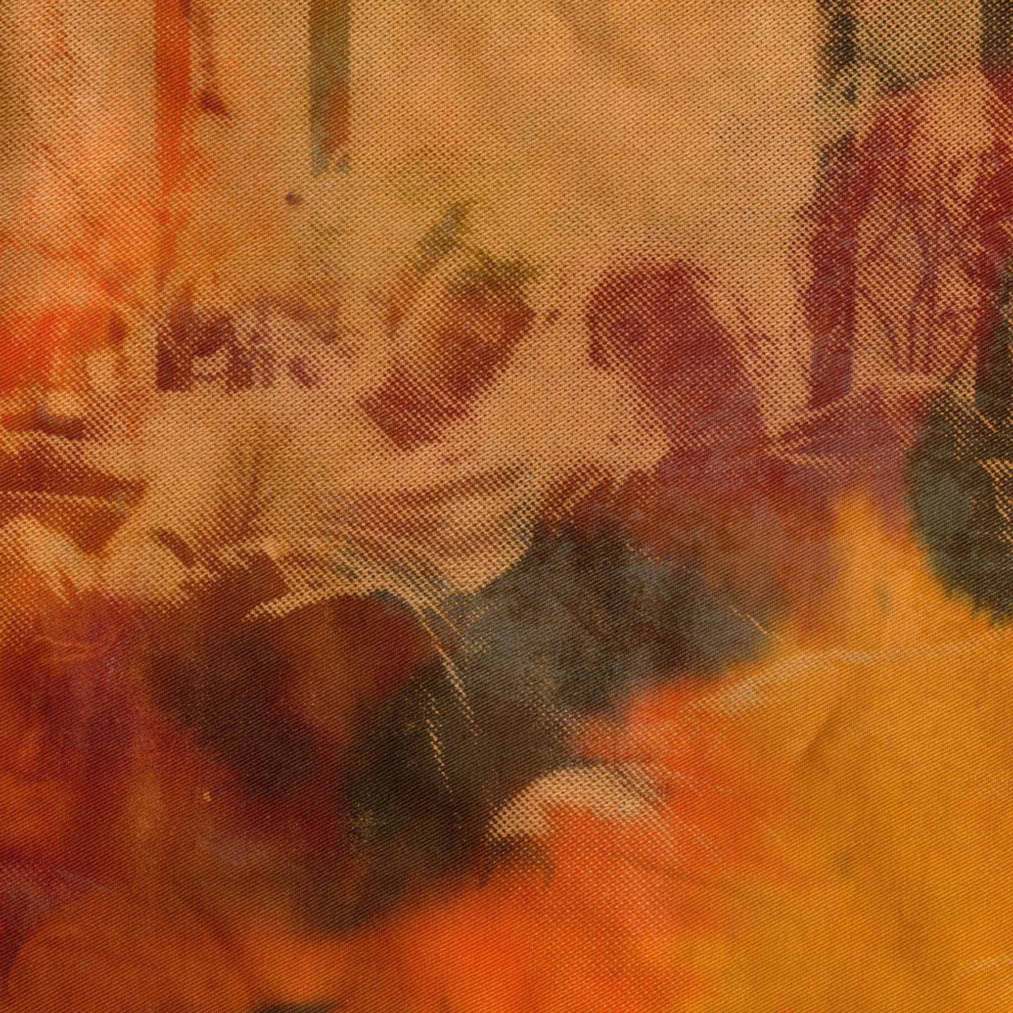 untitled. 2025. silkscreen monoprint with MX fiber reactive dyes on cotton. 10" x 10". 