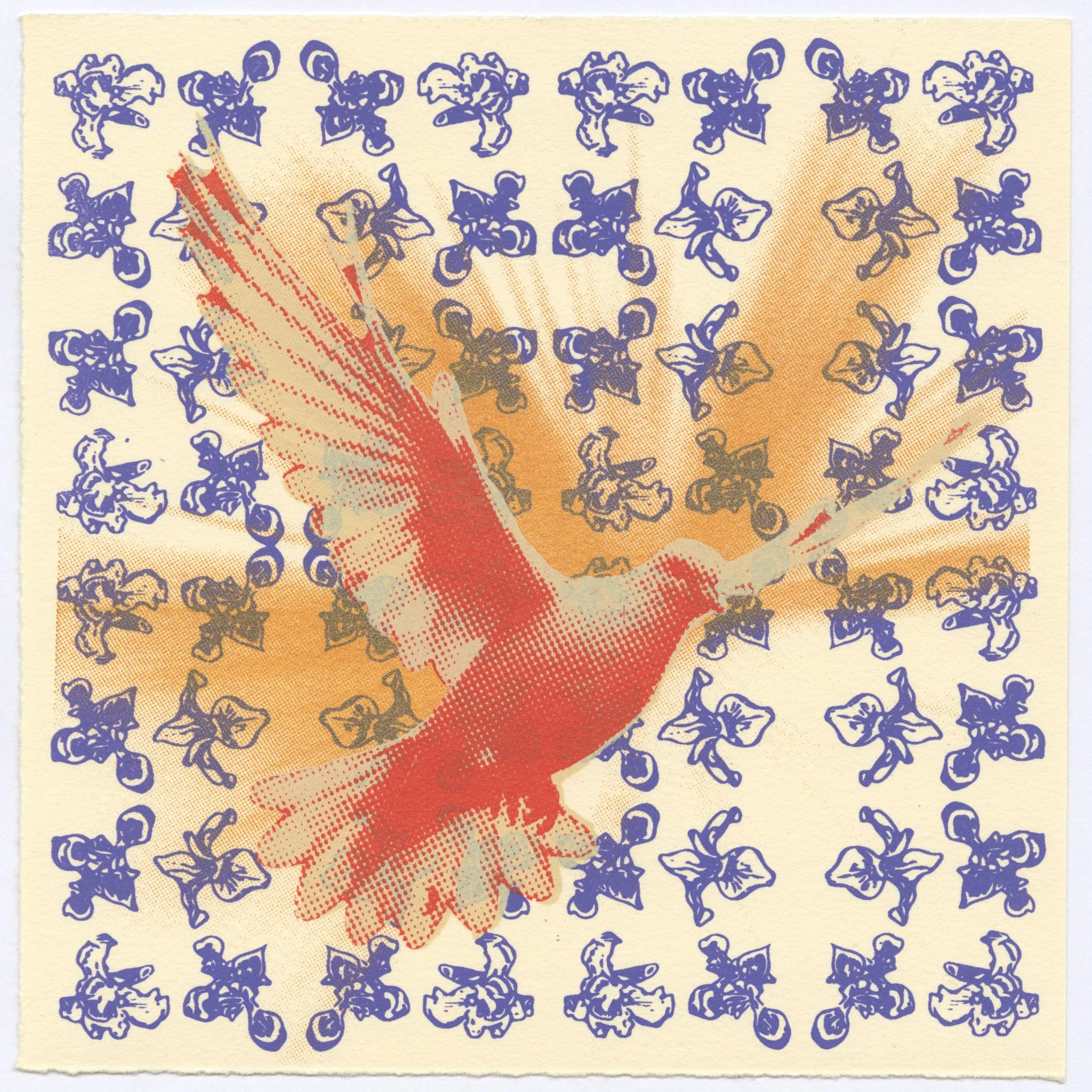 𝘩𝘰𝘭𝘺 𝘴𝘱𝘪𝘳𝘪𝘵 𝘯𝘰.4. 2024. screen print on rives paper. edition of 5. 