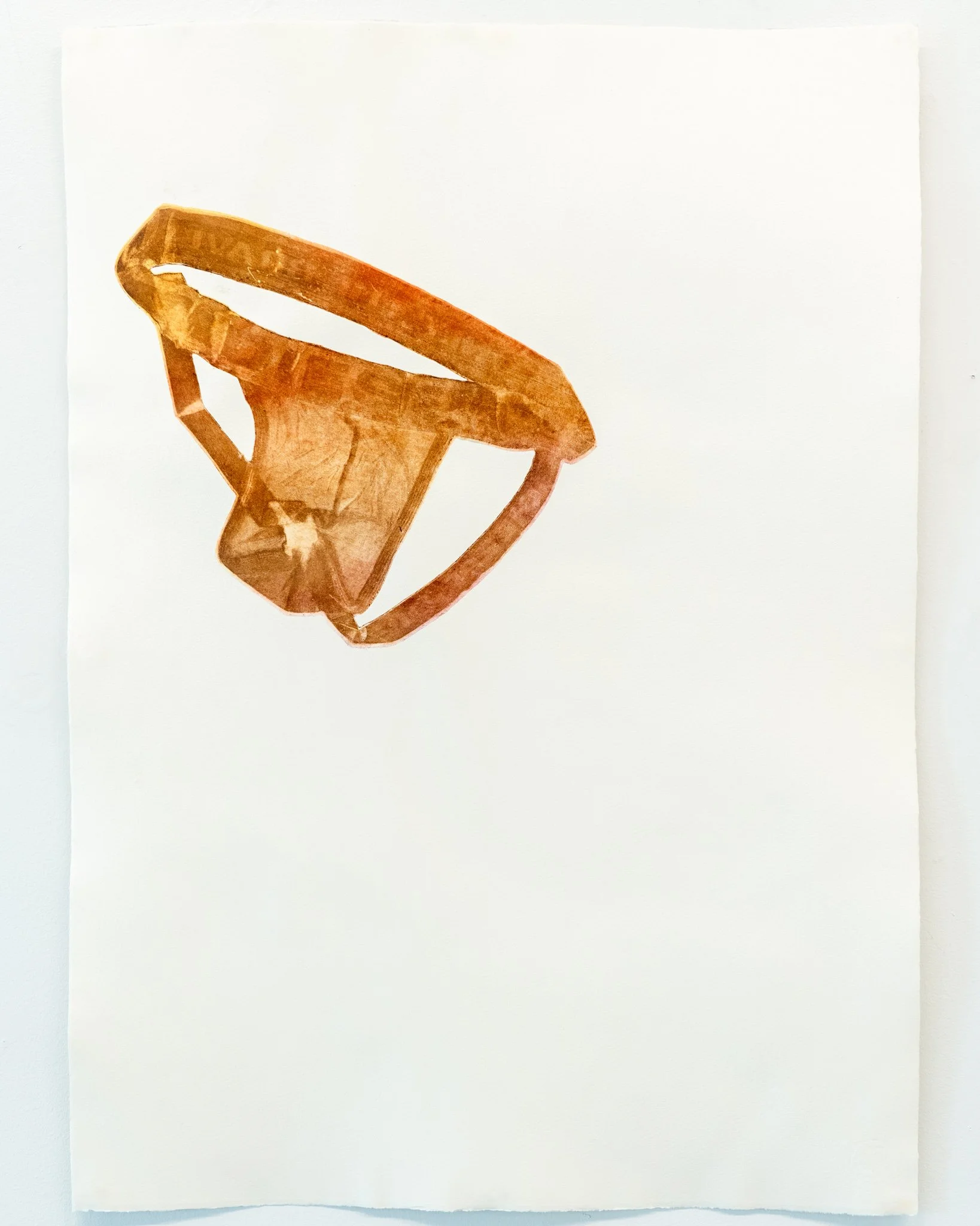 𝘭𝘶𝘤𝘢𝘴 (𝘐) - from the series 𝘴𝘦𝘭𝘧 𝘱𝘰𝘳𝘵𝘳𝘢𝘪𝘵 𝘸𝘪𝘵𝘩 𝘭𝘶𝘤𝘢𝘴. 2026. soft ground etching on hahnemuhle copperplate; spit bite aquatint, a la poupee on mulberry paper chine-colle. 22" x 30".