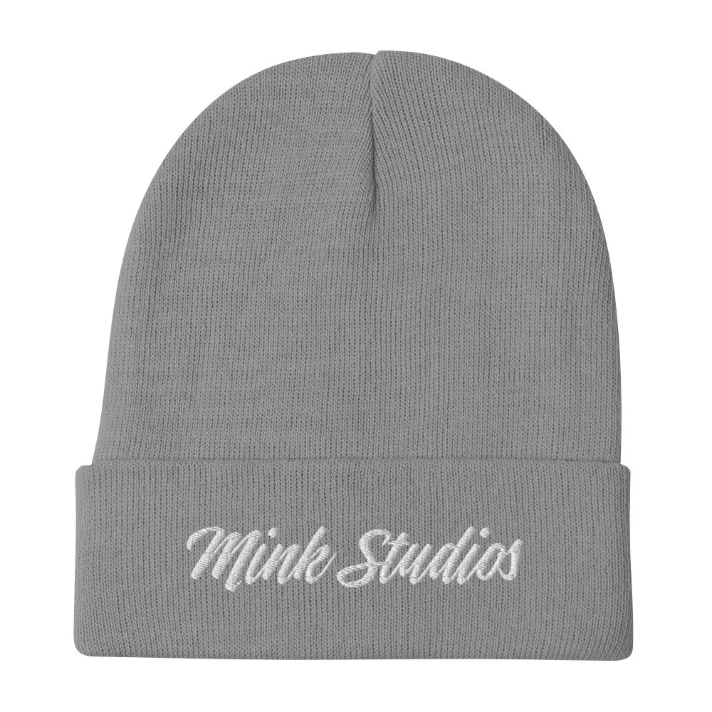Mink Studios Embroidered Beanie